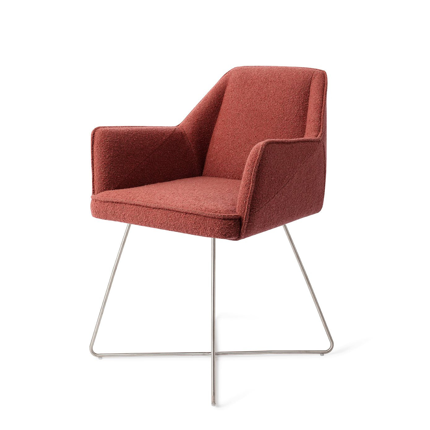 Jesper Home Tome Shabby Saffron Eetkamerstoel - Cross Steel - KwaliteitWonen.nl
