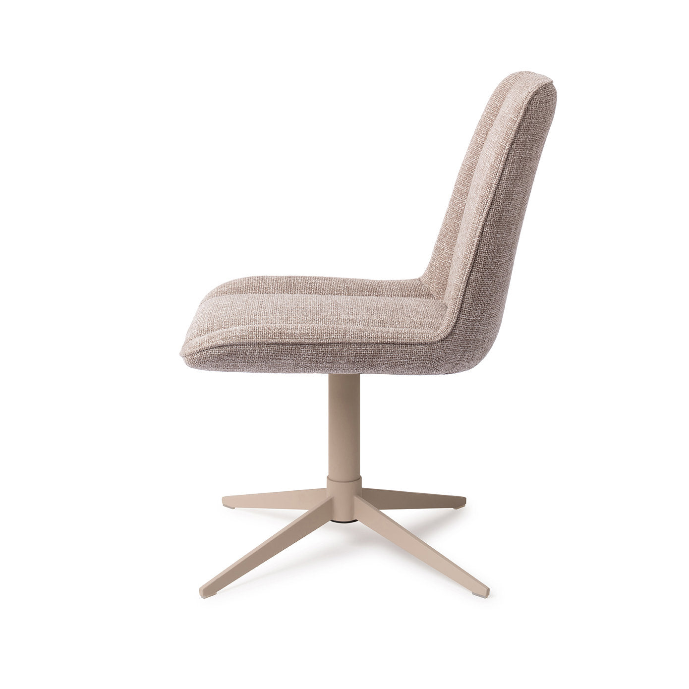 Jesper Home Umedo Grainy Greige Eetkamerstoel - Quad Beige - KwaliteitWonen.nl
