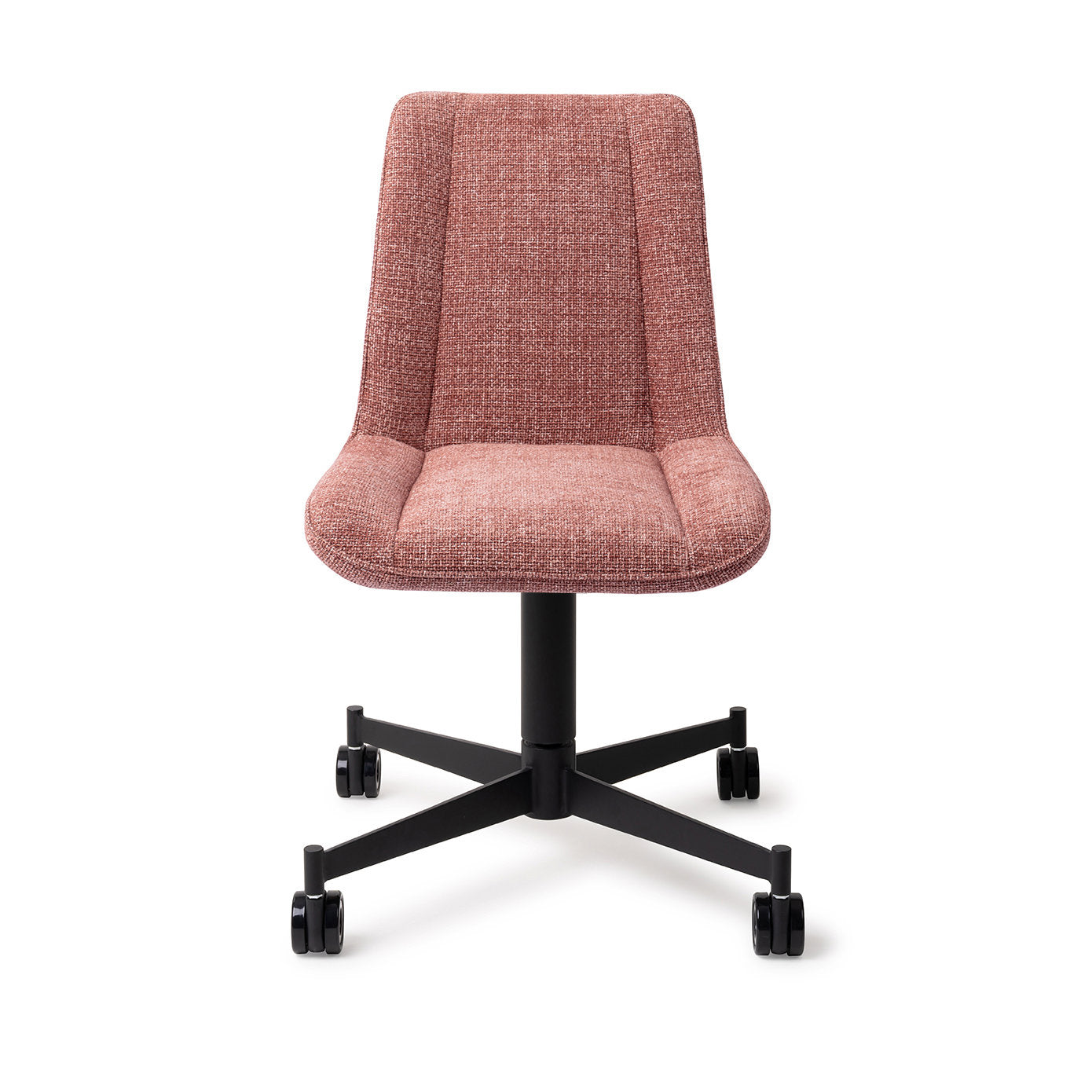 Jesper Home Umedo Scarlet Grain Eetkamerstoel - Caster Black - KwaliteitWonen.nl