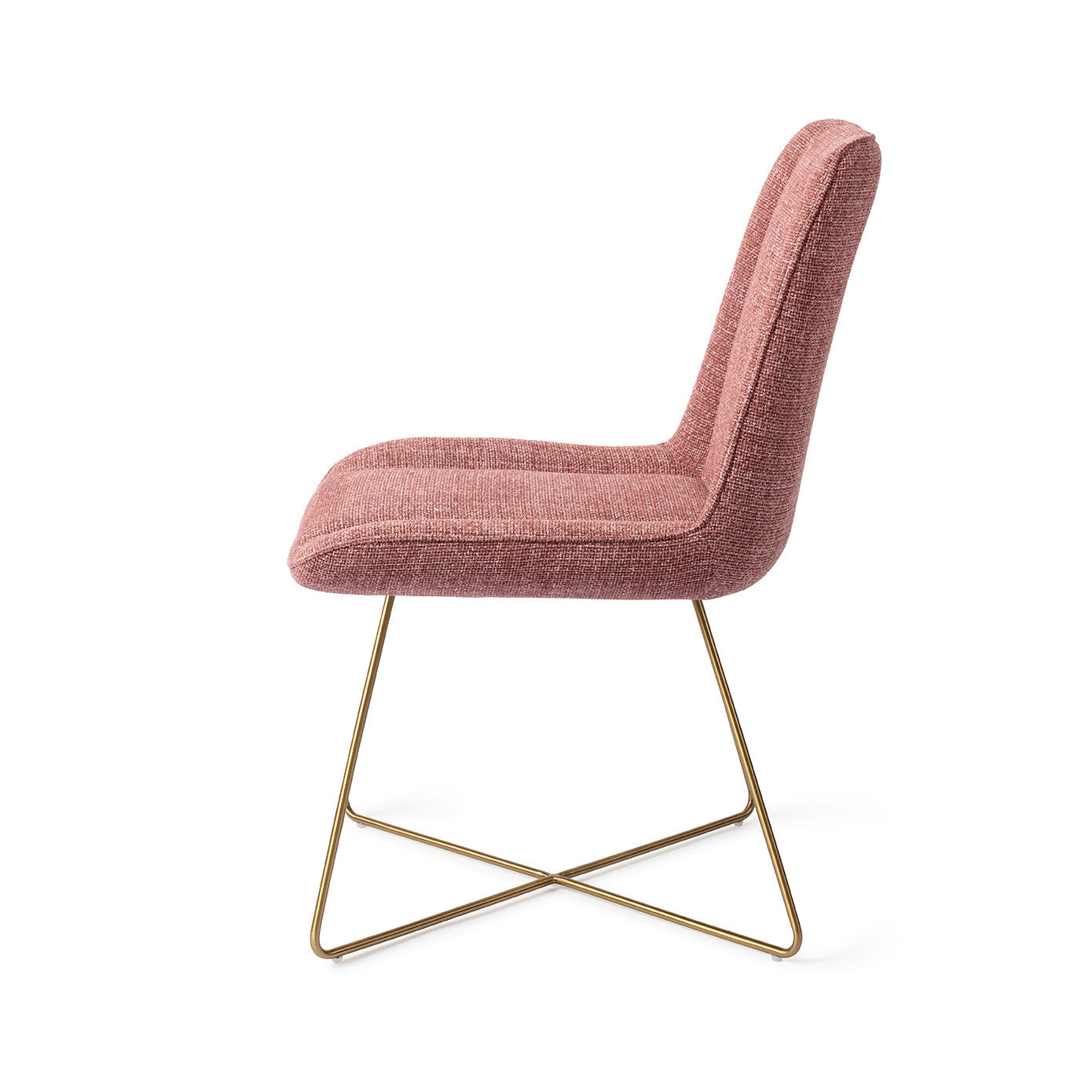 Jesper Home Umedo Scarlet Grain Eetkamerstoel - Cross Gold - KwaliteitWonen.nl