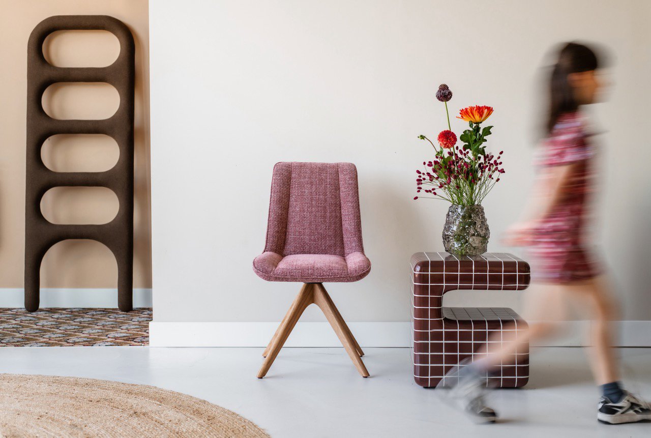Jesper Home Umedo Scarlet Grain Eetkamerstoel - Revolve Oak Natural - KwaliteitWonen.nl