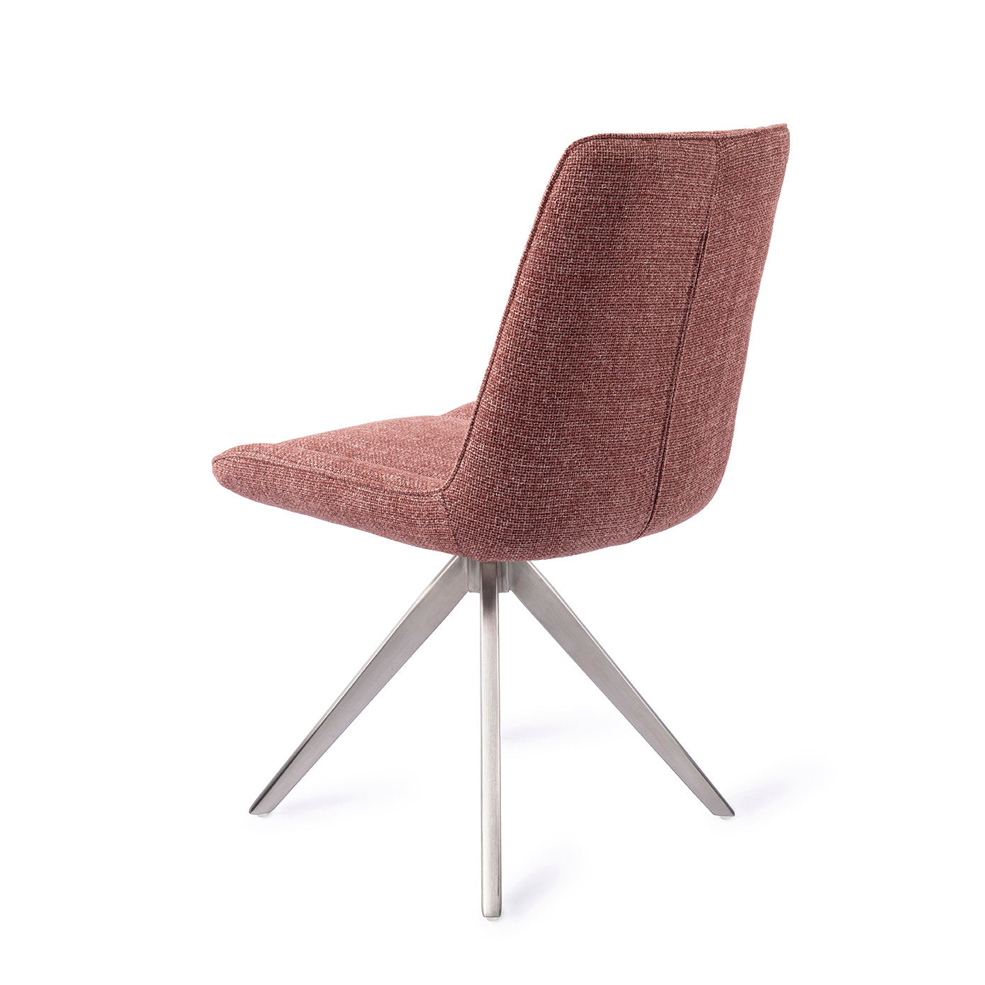 Jesper Home Umedo Scarlet Grain Eetkamerstoel - Turn Steel - KwaliteitWonen.nl