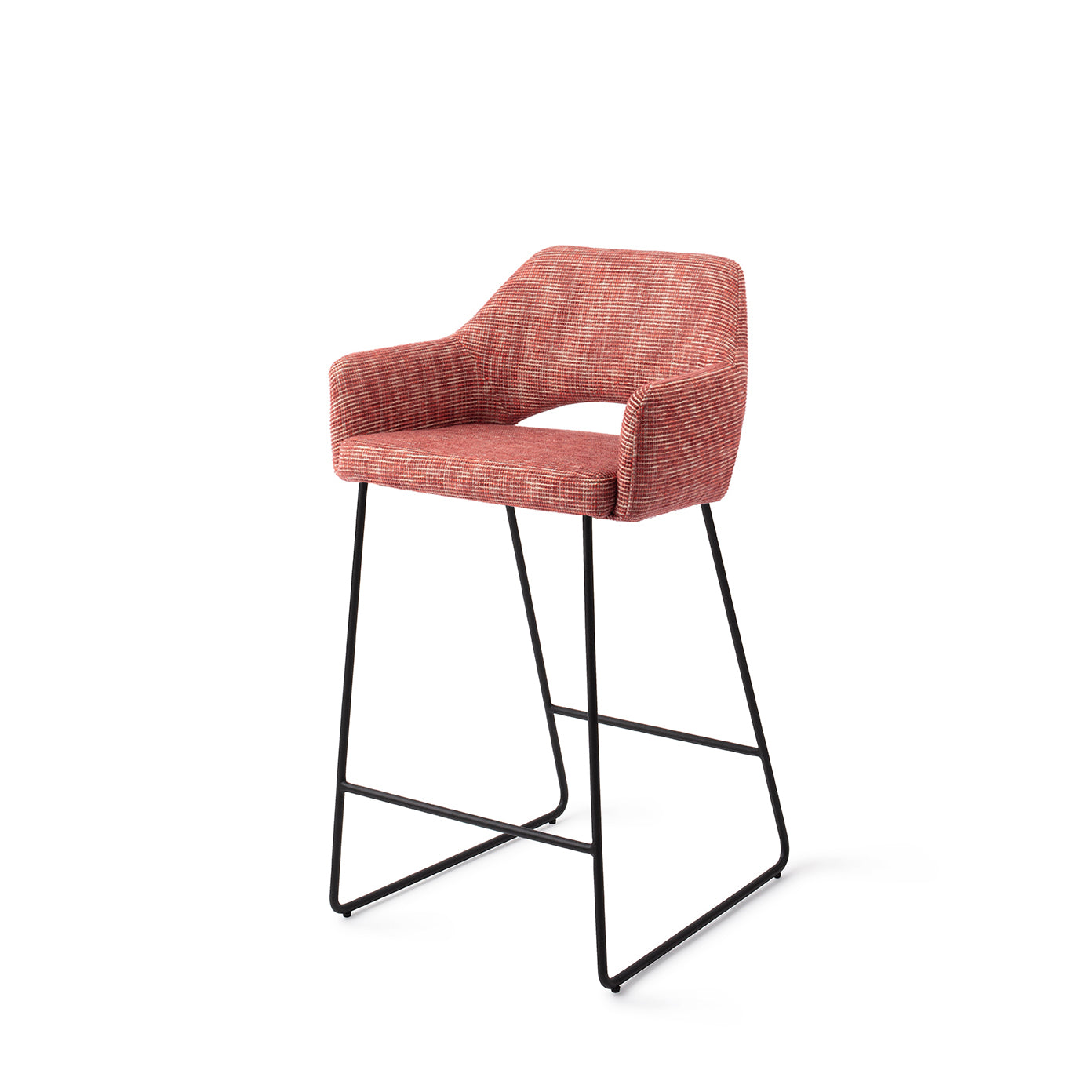 Jesper Home Yanai Berry Bars Barkruk - Counter Slide Black (L) - KwaliteitWonen.nl