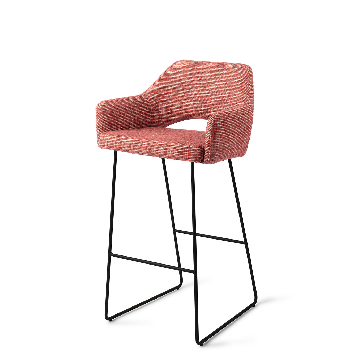 Jesper Home Yanai Berry Bars Barkruk - Slide Black (H) - KwaliteitWonen.nl