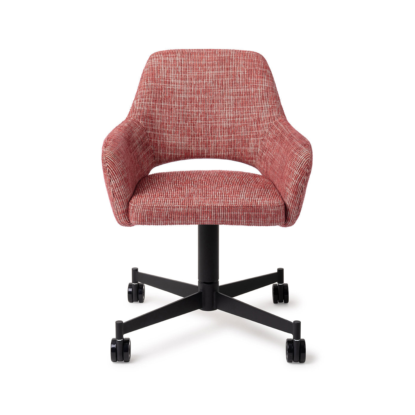 Jesper Home Yanai Berry Bars Eetkamerstoel - Caster Black - KwaliteitWonen.nl