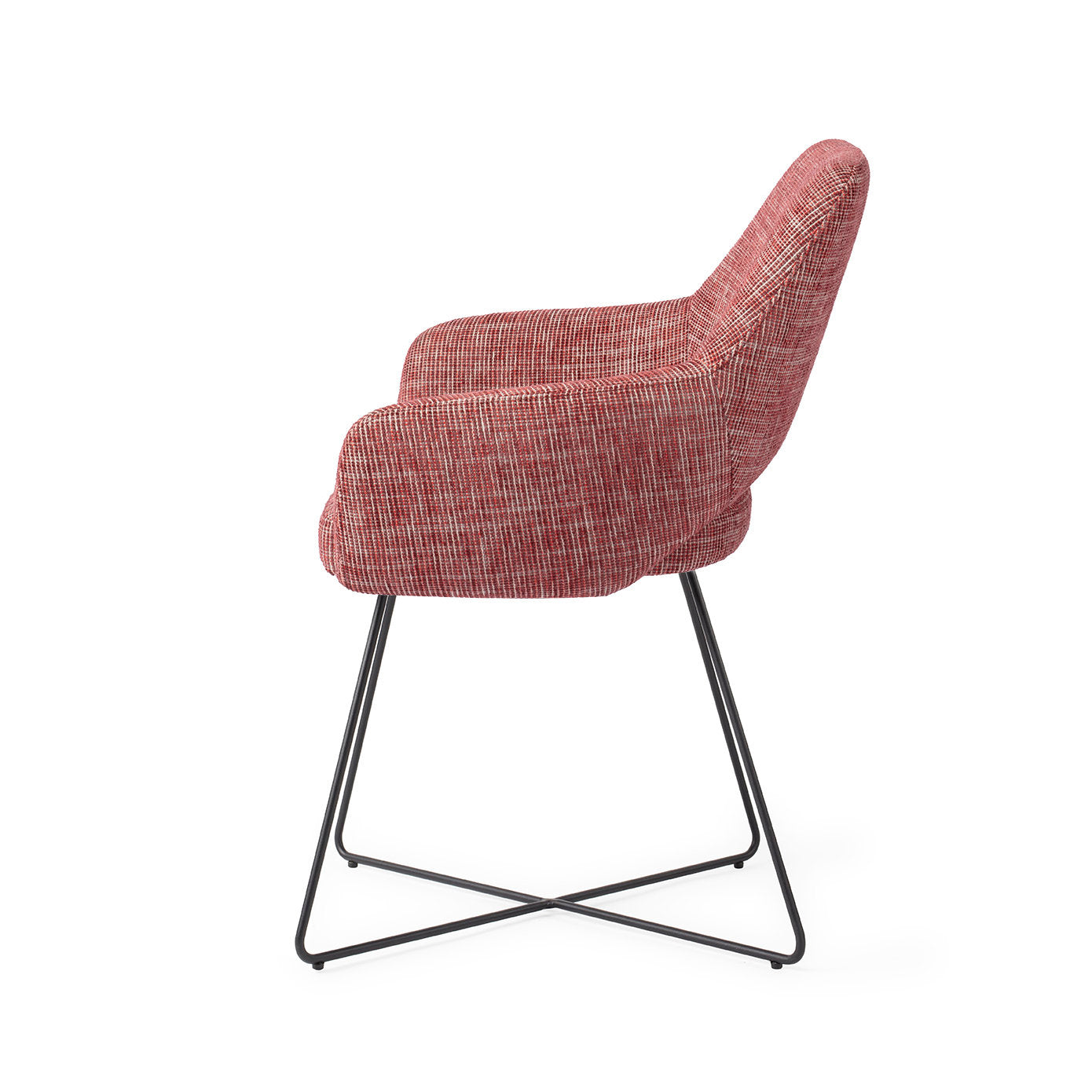 Jesper Home Yanai Berry Bars Eetkamerstoel - Cross Black - KwaliteitWonen.nl
