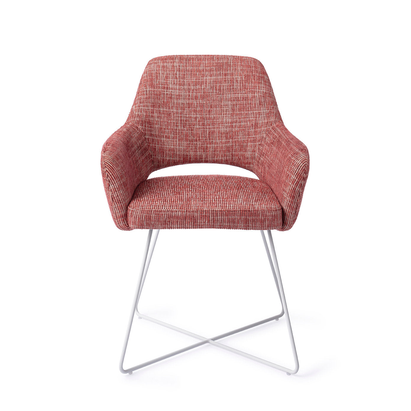 Jesper Home Yanai Berry Bars Eetkamerstoel - Cross White - KwaliteitWonen.nl