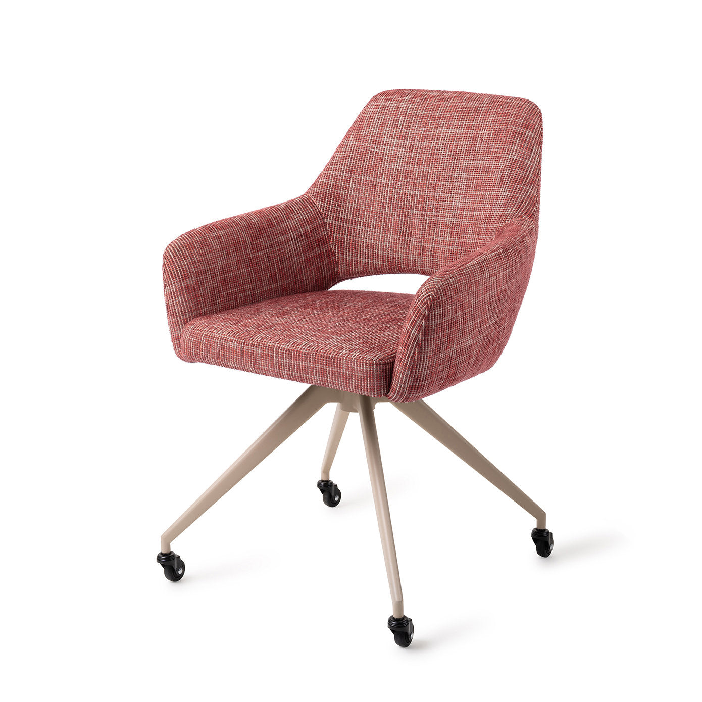 Jesper Home Yanai Berry Bars Eetkamerstoel - Glide Beige - KwaliteitWonen.nl