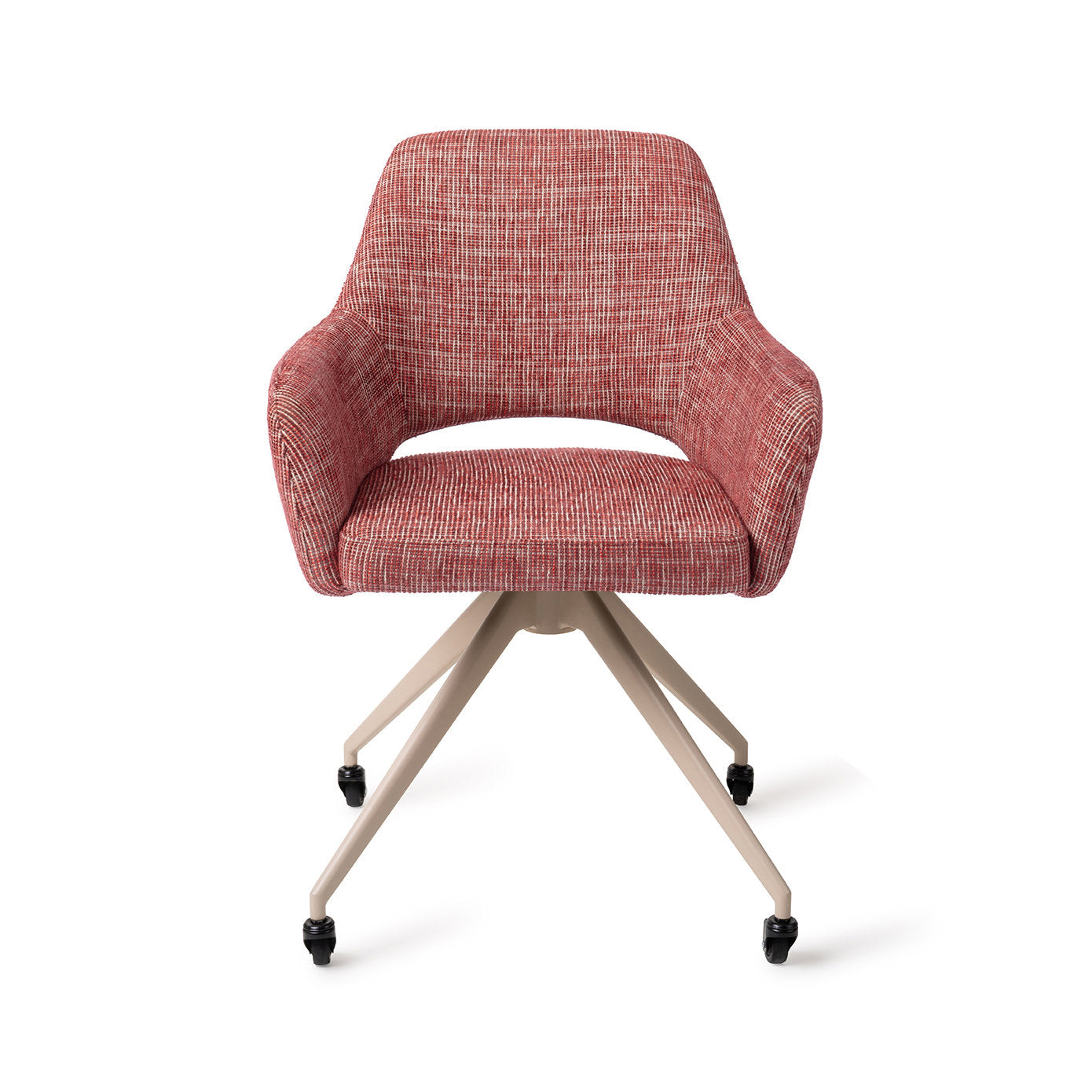 Jesper Home Yanai Berry Bars Eetkamerstoel - Glide Beige - KwaliteitWonen.nl