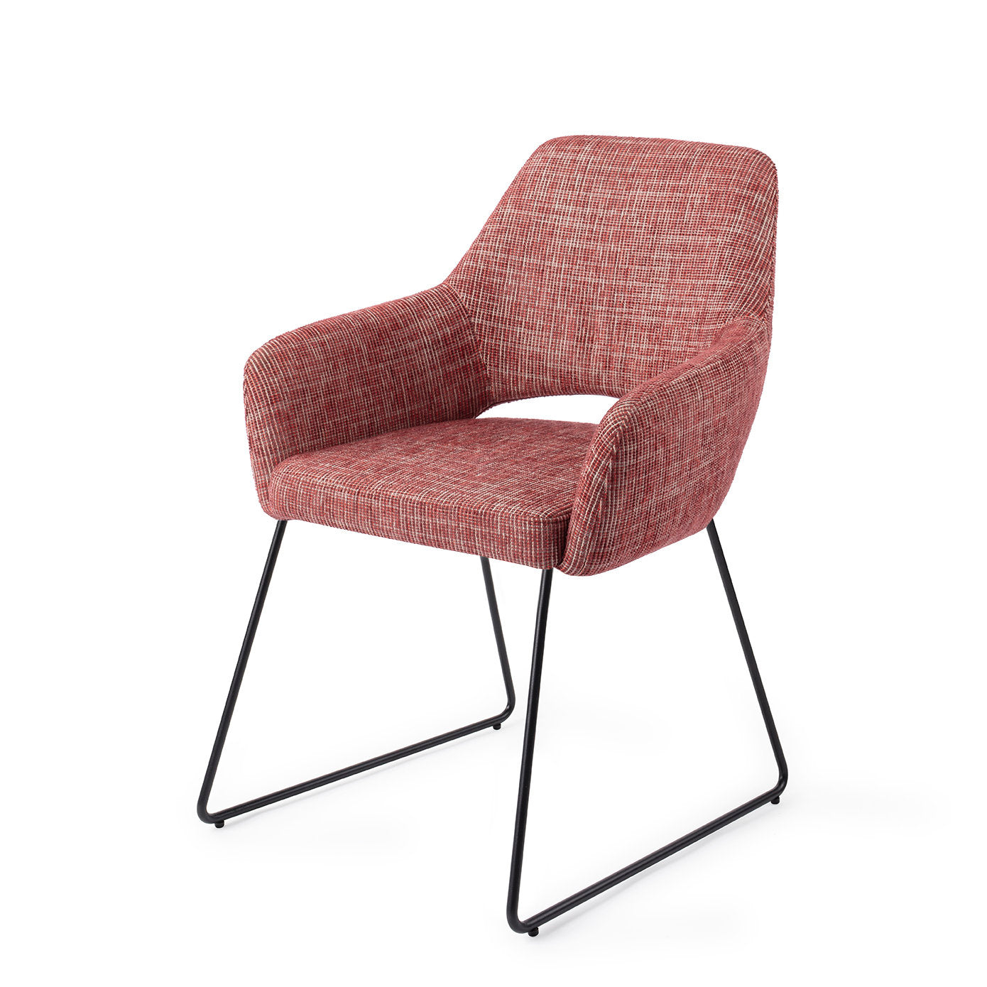 Jesper Home Yanai Berry Bars Eetkamerstoel - Slide Black - KwaliteitWonen.nl