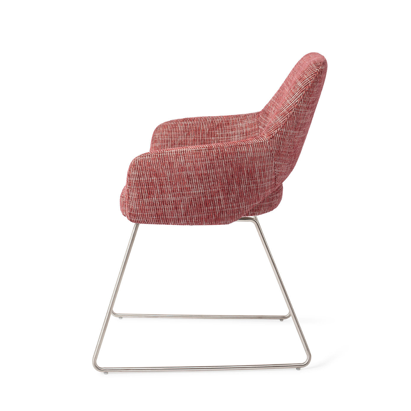 Jesper Home Yanai Berry Bars Eetkamerstoel - Slide Steel - KwaliteitWonen.nl