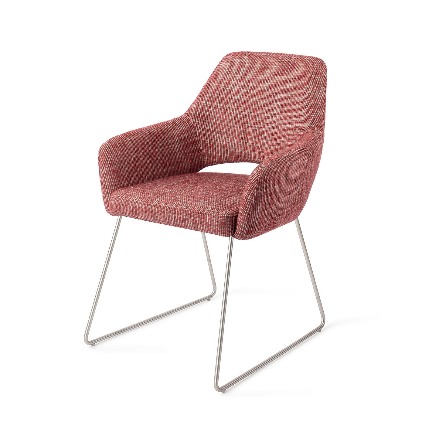 Jesper Home Yanai Berry Bars Eetkamerstoel - Slide Steel - KwaliteitWonen.nl