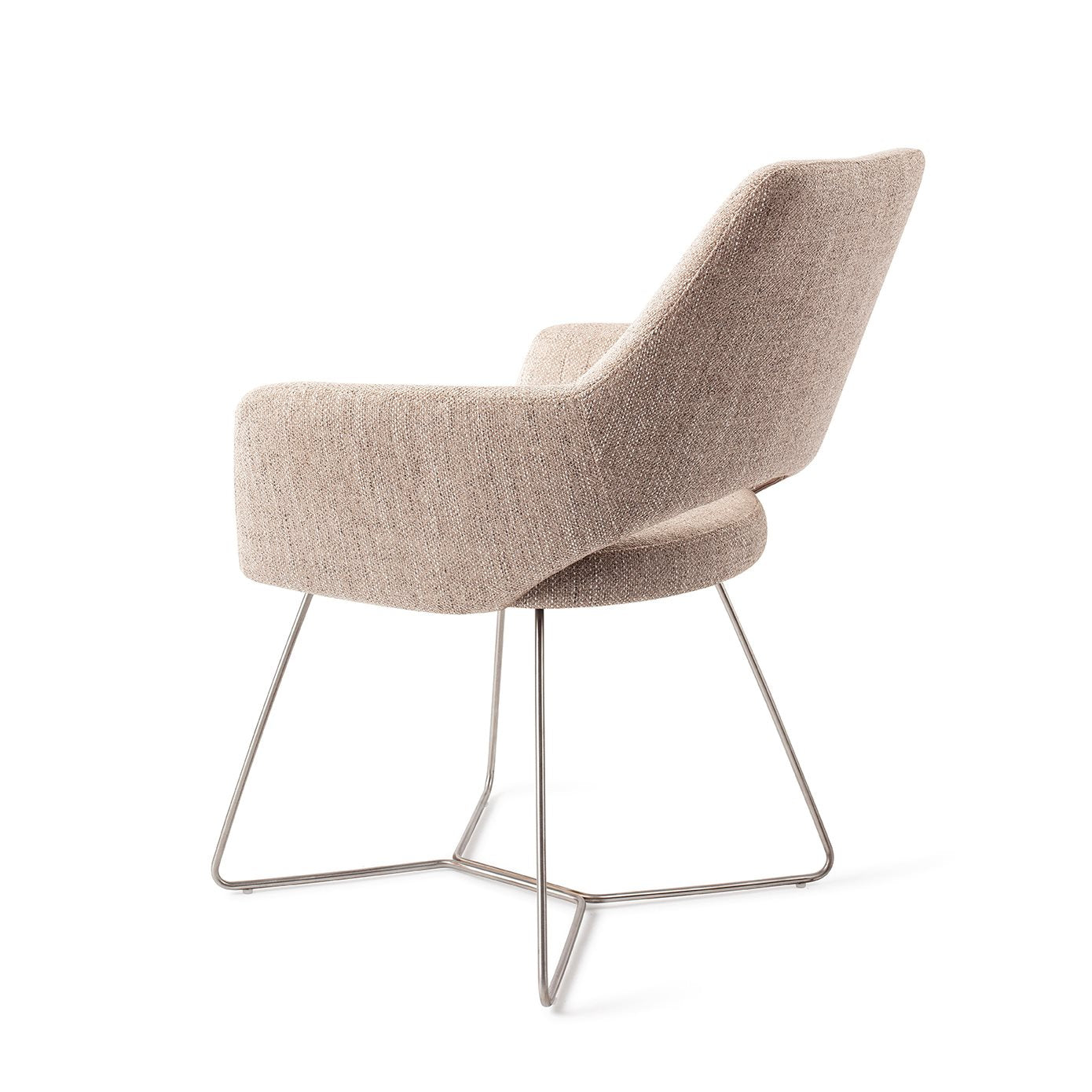 Jesper Home Yanai Biscuit Beach Eetkamerstoel - Beehive Steel - KwaliteitWonen.nl