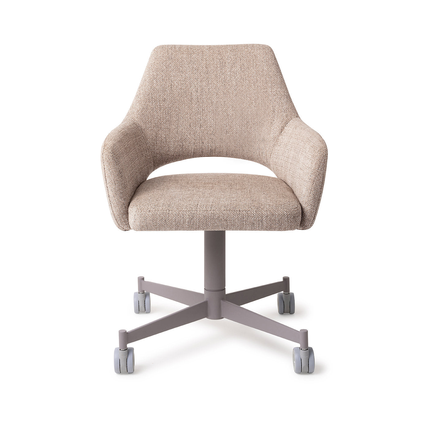 Jesper Home Yanai Biscuit Beach Eetkamerstoel - Caster Grey - KwaliteitWonen.nl