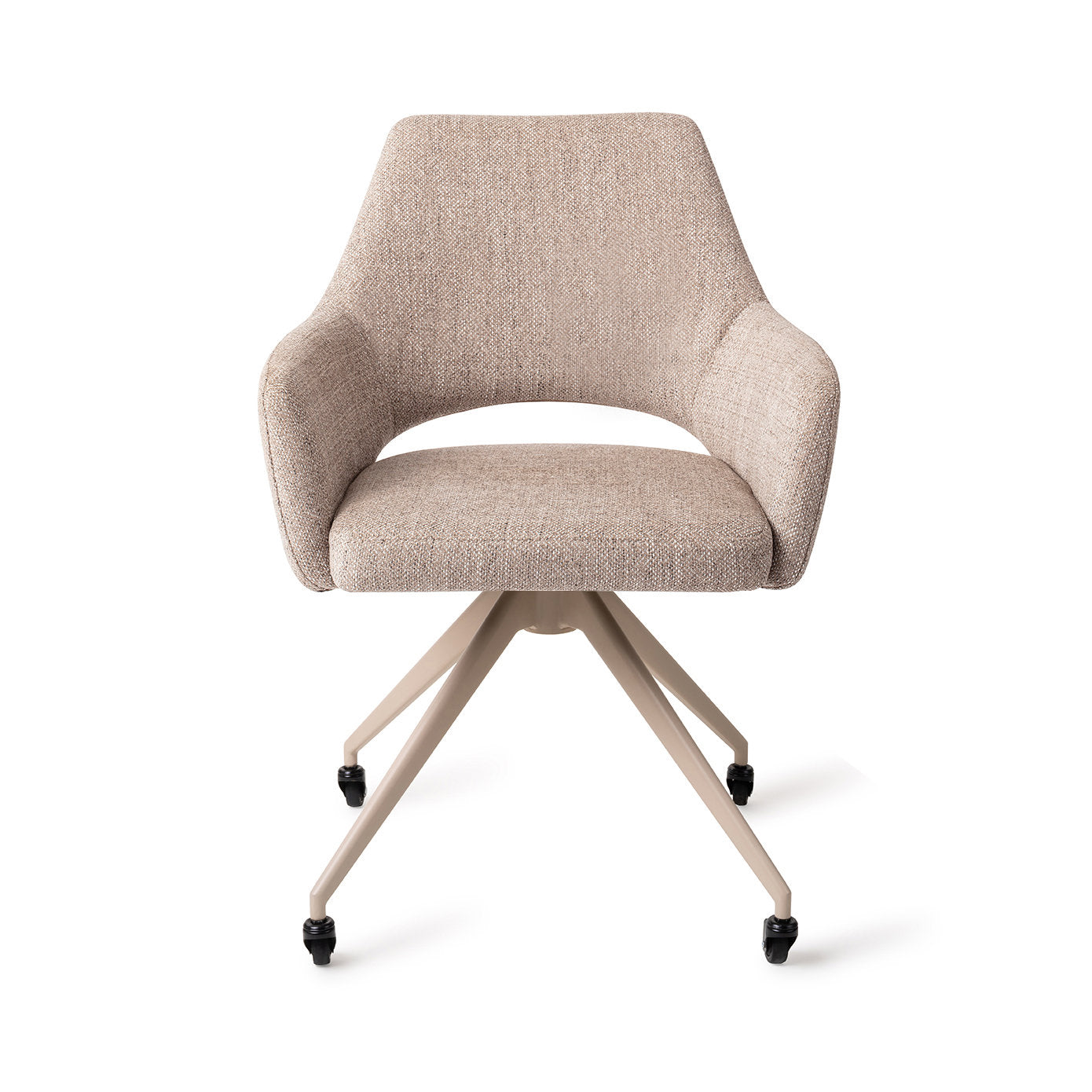 Jesper Home Yanai Biscuit Beach Eetkamerstoel - Glide Beige - KwaliteitWonen.nl