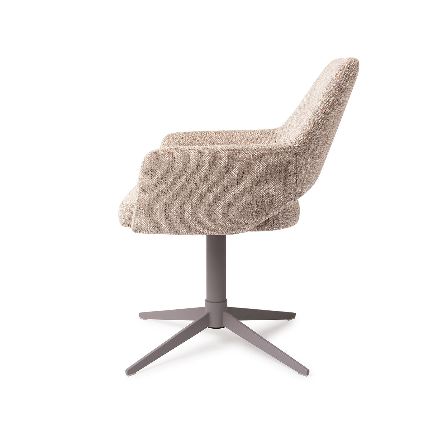Jesper Home Yanai Biscuit Beach Eetkamerstoel - Quad Grey - KwaliteitWonen.nl
