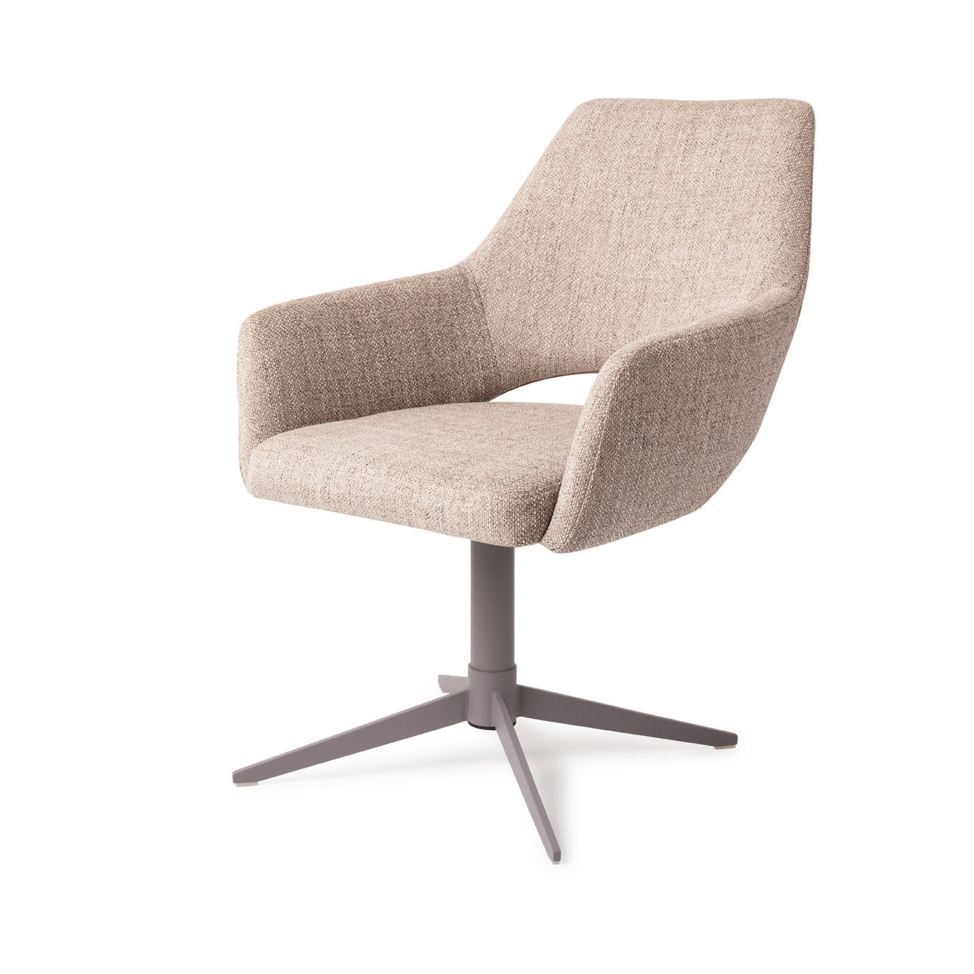 Jesper Home Yanai Biscuit Beach Eetkamerstoel - Quad Grey - KwaliteitWonen.nl