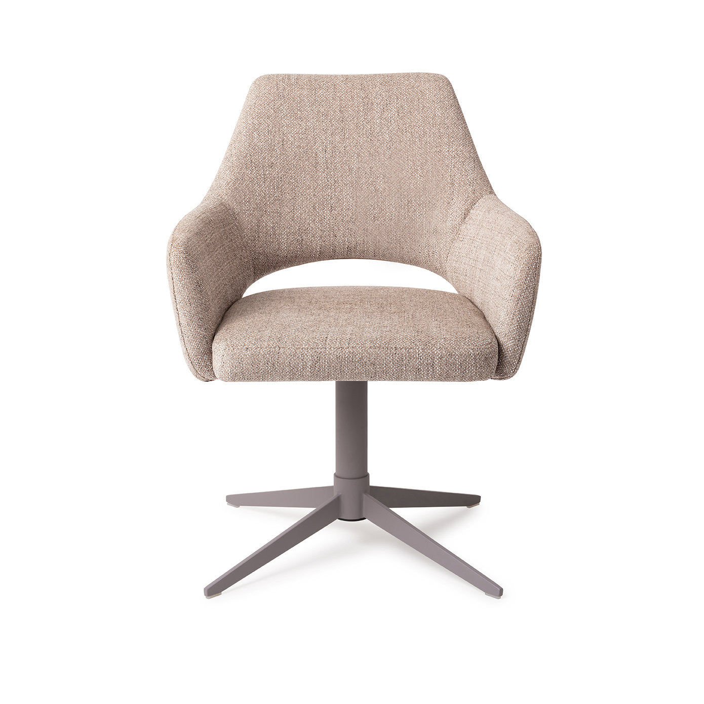 Jesper Home Yanai Biscuit Beach Eetkamerstoel - Quad Grey - KwaliteitWonen.nl