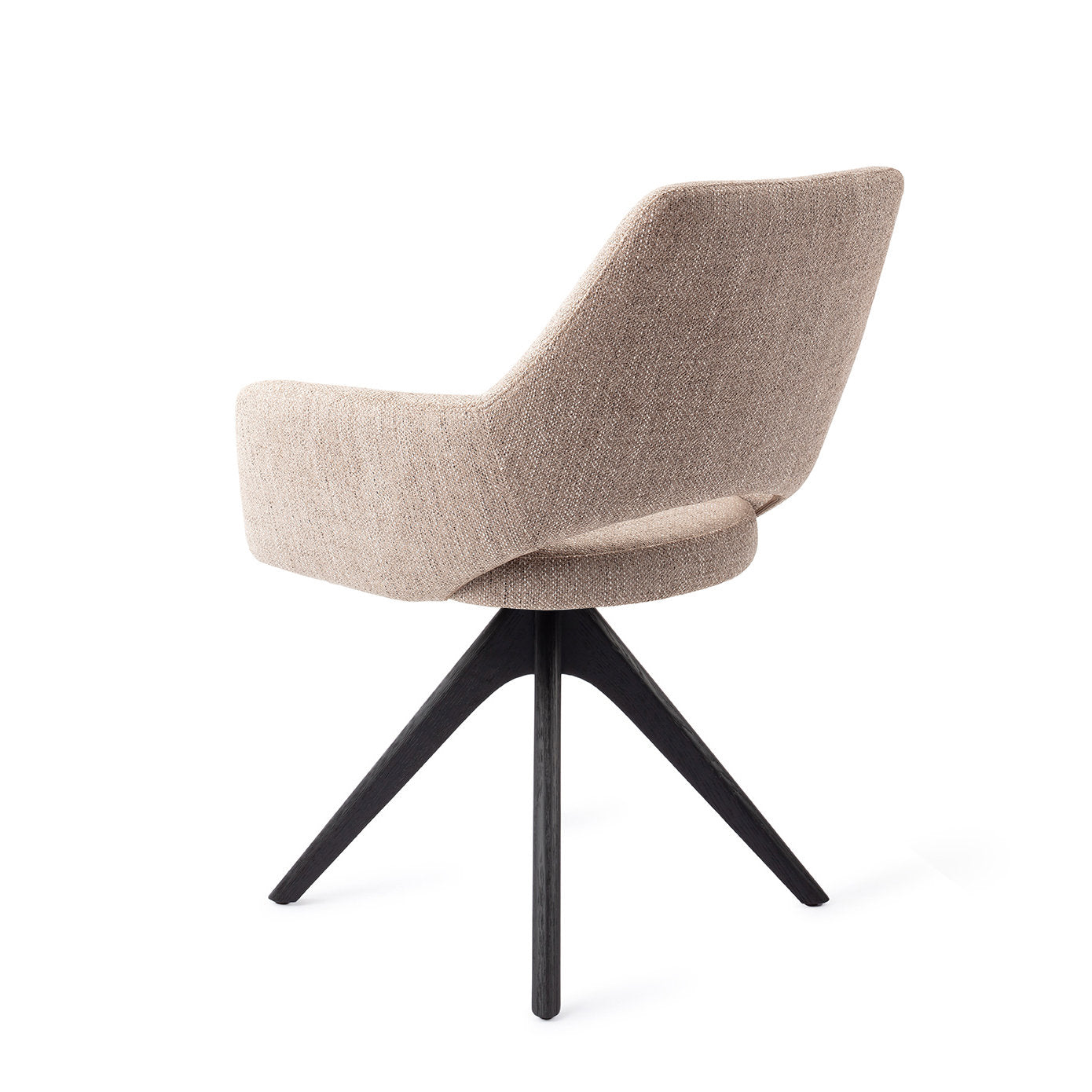 Jesper Home Yanai Biscuit Beach Eetkamerstoel - Revolve Oak Black - KwaliteitWonen.nl