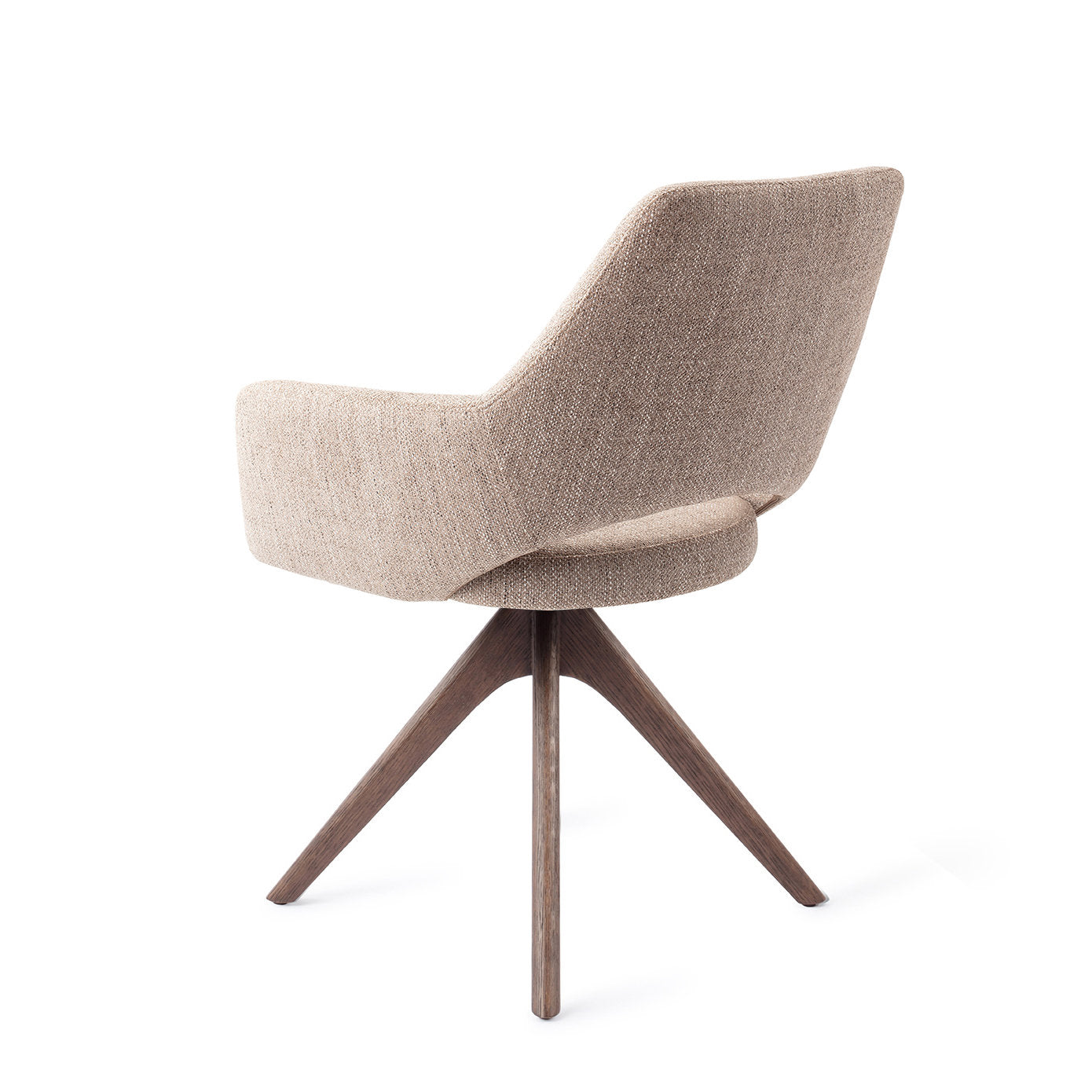Jesper Home Yanai Biscuit Beach Eetkamerstoel - Revolve Oak Walnut - KwaliteitWonen.nl