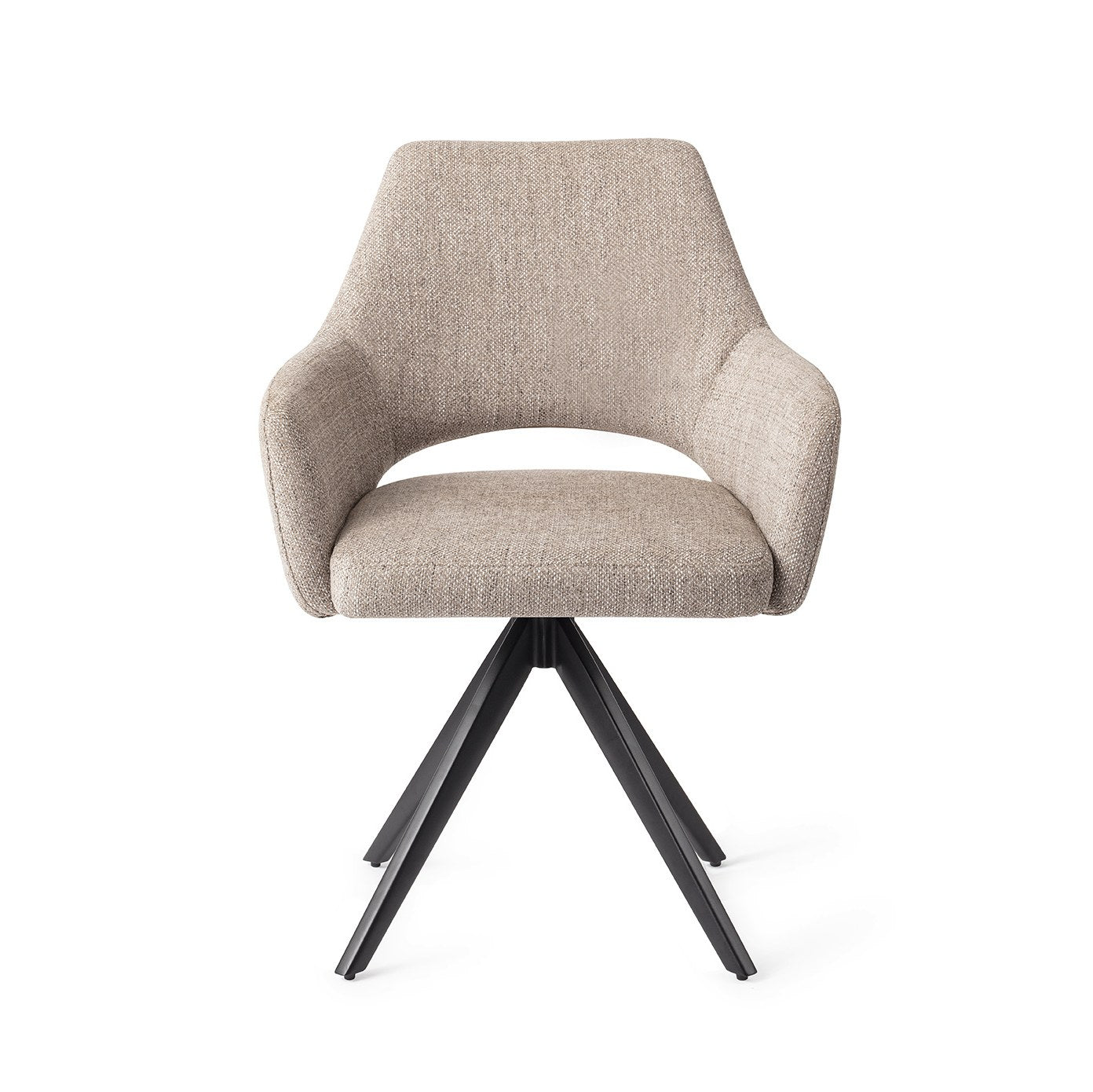 Jesper Home Yanai Biscuit Beach Eetkamerstoel - Turn Black - KwaliteitWonen.nl