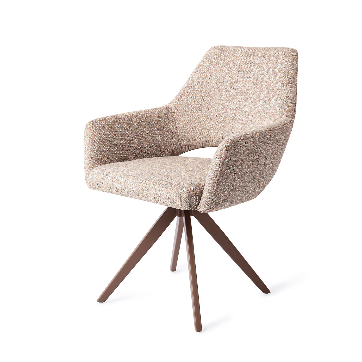 Jesper Home Yanai Biscuit Beach Eetkamerstoel - Turn Brown - KwaliteitWonen.nl