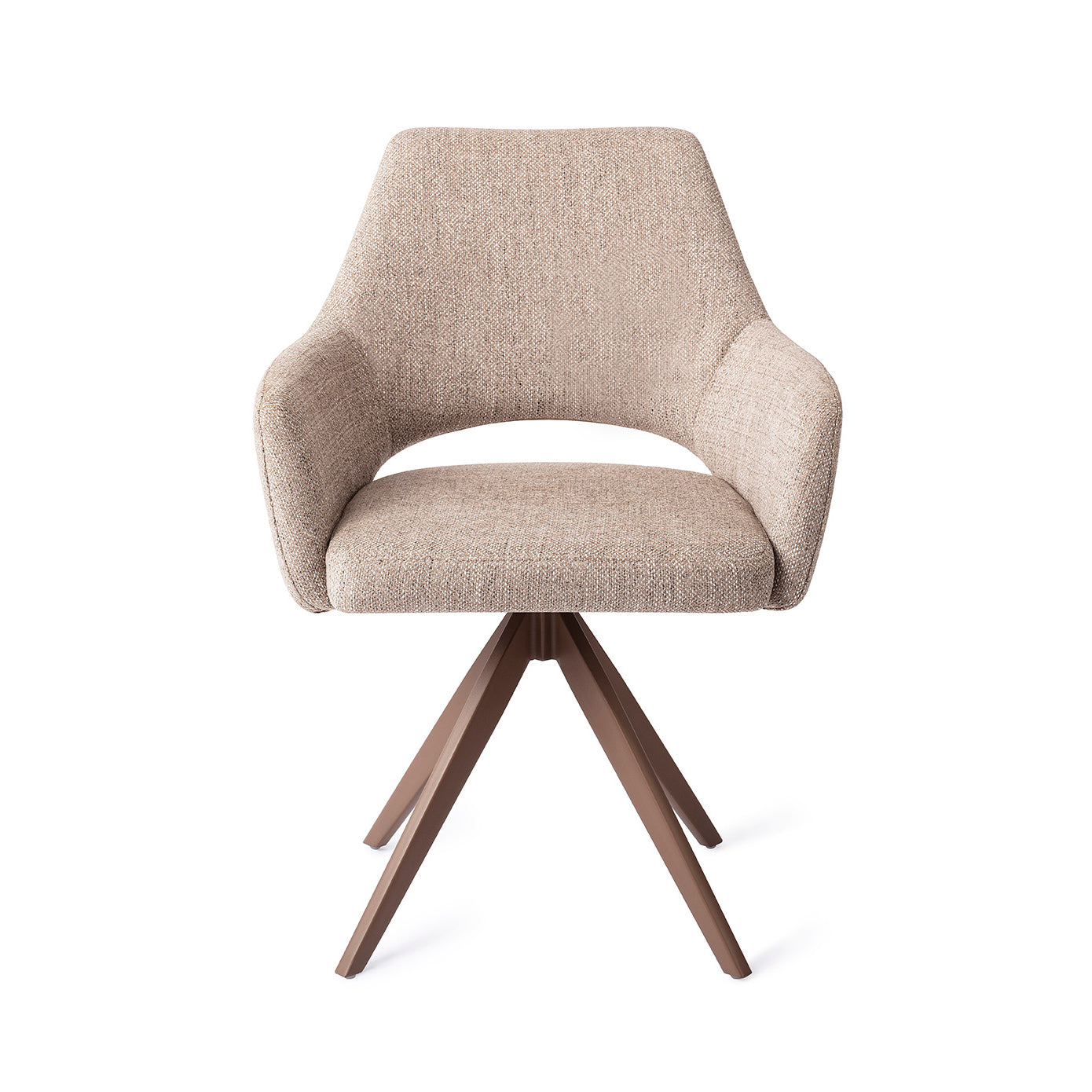 Jesper Home Yanai Biscuit Beach Eetkamerstoel - Turn Brown - KwaliteitWonen.nl