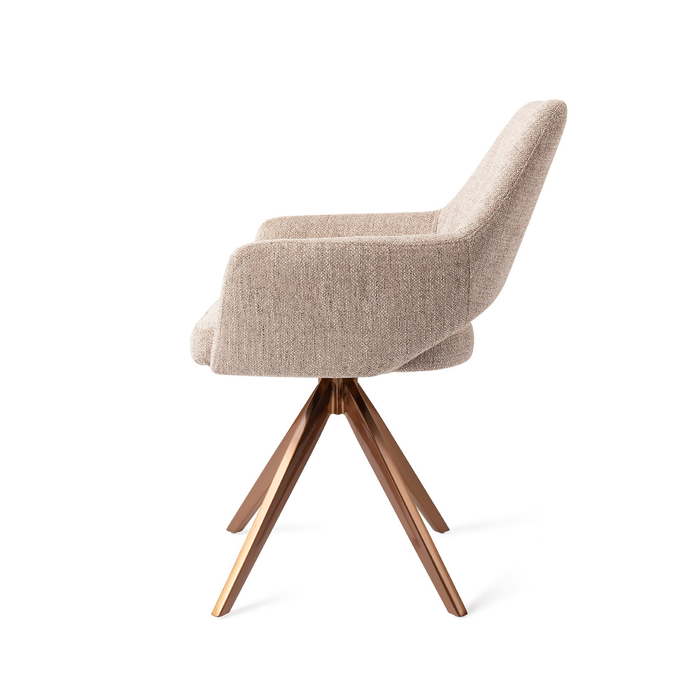 Jesper Home Yanai Biscuit Beach Eetkamerstoel - Turn Rose - KwaliteitWonen.nl