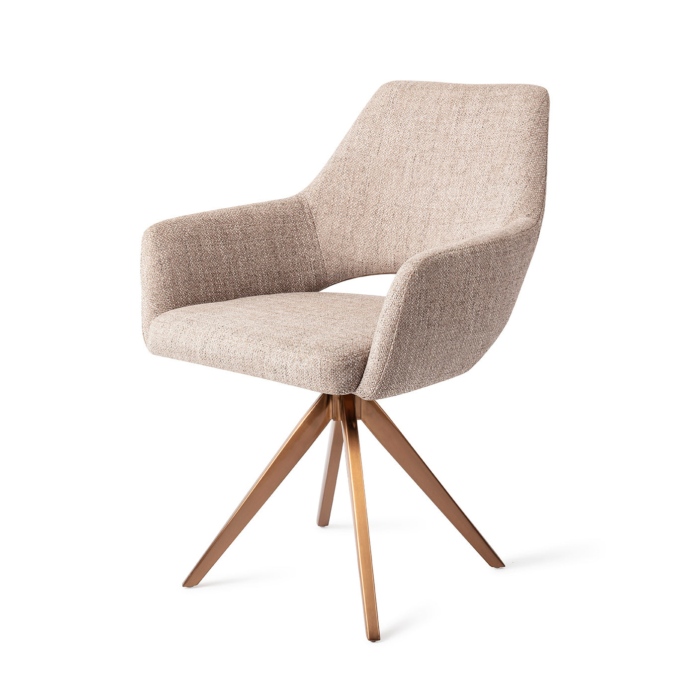 Jesper Home Yanai Biscuit Beach Eetkamerstoel - Turn Rose - KwaliteitWonen.nl