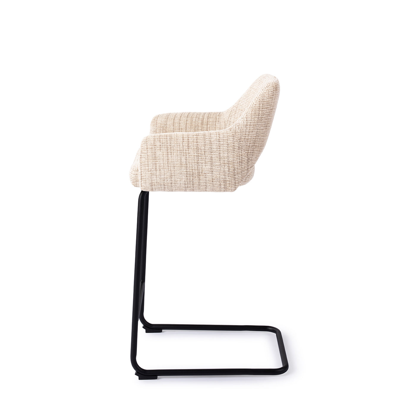 Jesper Home Yanai Caramel Grid - Counter Arch Black (L) - KwaliteitWonen.nl