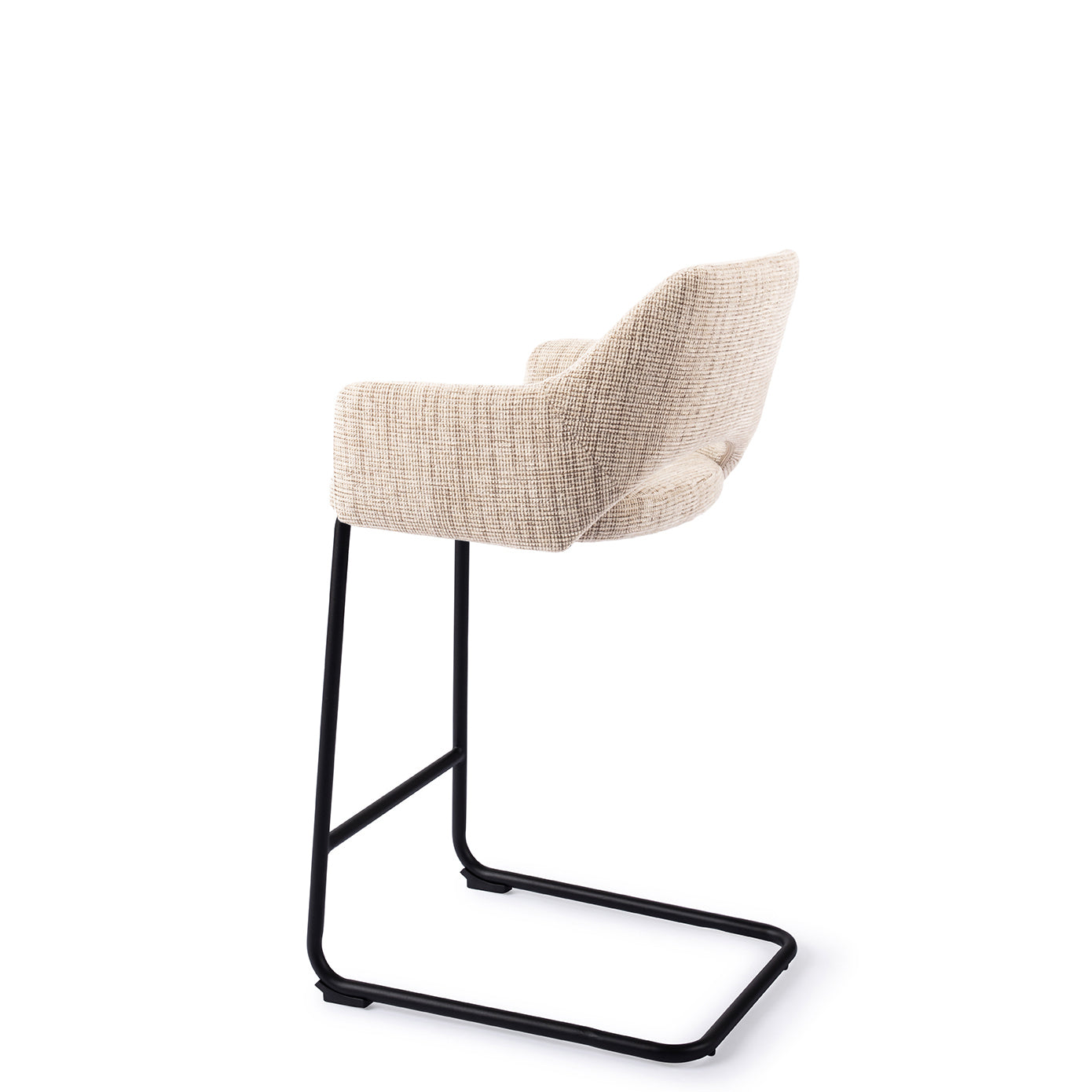 Jesper Home Yanai Caramel Grid - Counter Arch Black (L) - KwaliteitWonen.nl