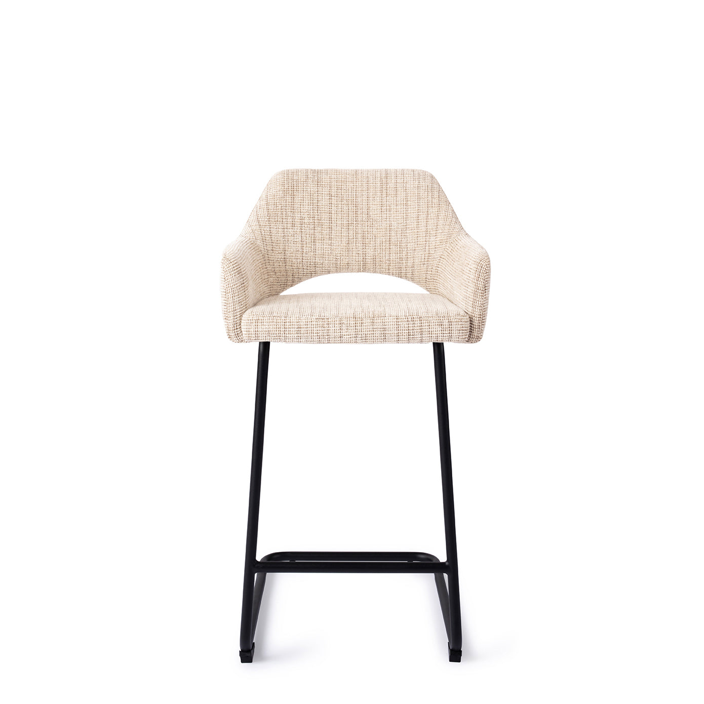 Jesper Home Yanai Caramel Grid - Counter Arch Black (L) - KwaliteitWonen.nl