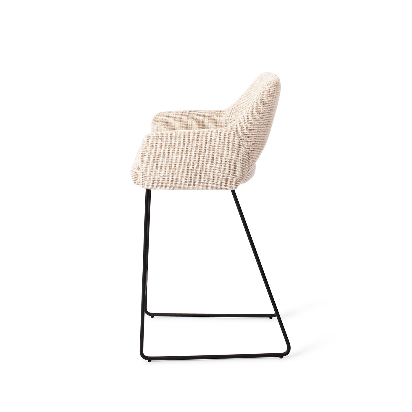 Jesper Home Yanai Caramel Grid - Counter Slide Black (L) - KwaliteitWonen.nl