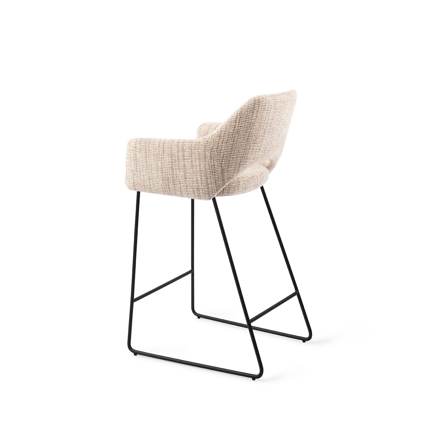 Jesper Home Yanai Caramel Grid - Counter Slide Black (L) - KwaliteitWonen.nl