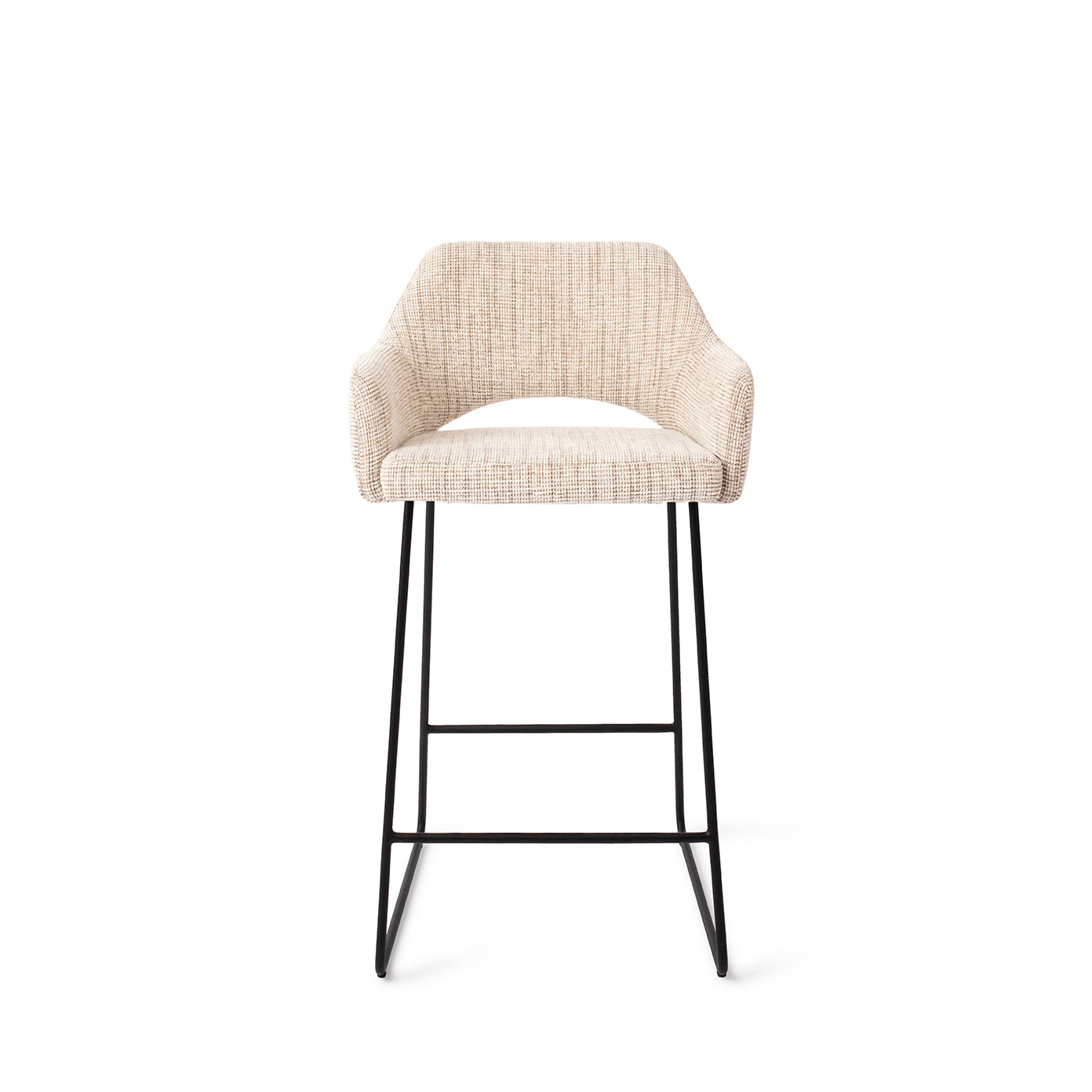Jesper Home Yanai Caramel Grid - Counter Slide Black (L) - KwaliteitWonen.nl