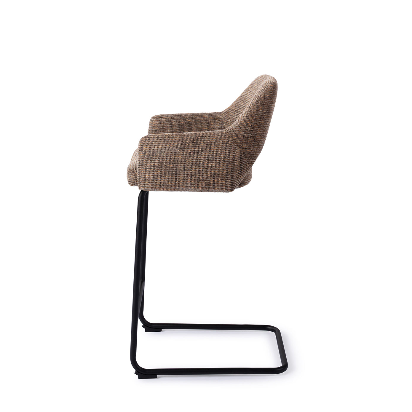 Jesper Home Yanai Checked Chestnut - Counter Arch Black (L) - KwaliteitWonen.nl