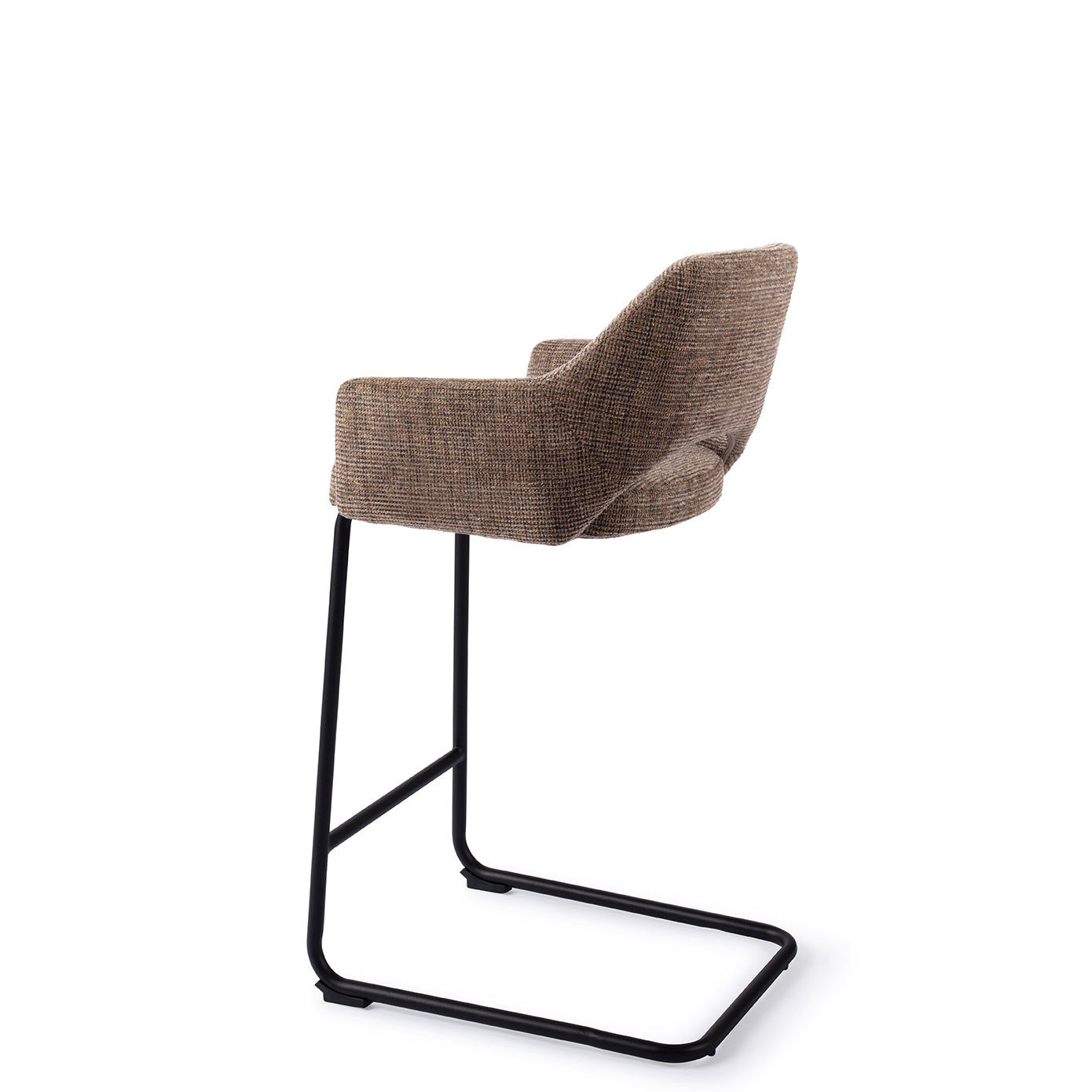 Jesper Home Yanai Checked Chestnut - Counter Arch Black (L) - KwaliteitWonen.nl