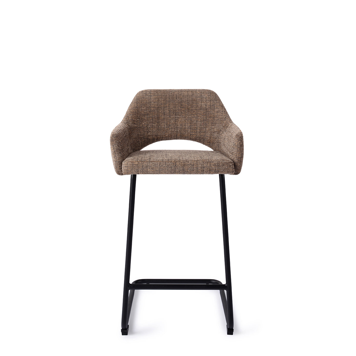Jesper Home Yanai Checked Chestnut - Counter Arch Black (L) - KwaliteitWonen.nl