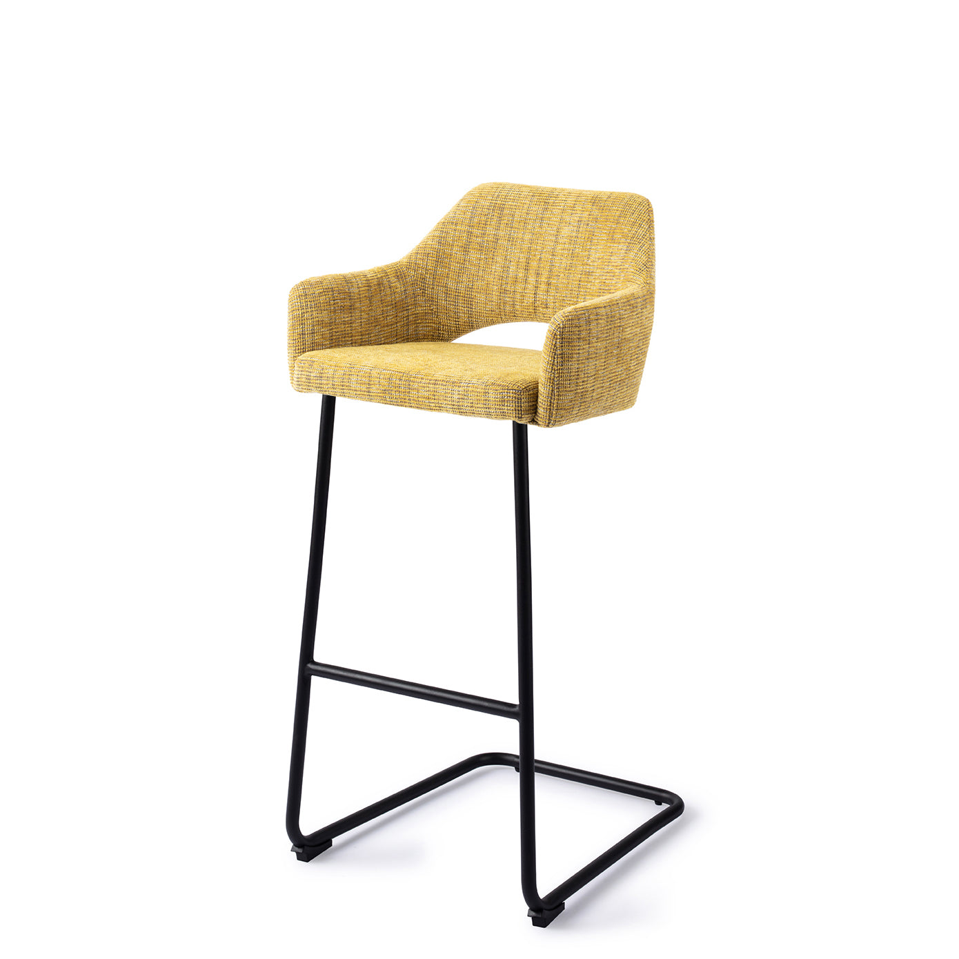 Jesper Home Yanai Lemon Lines Barkruk - Arch Black (H) - KwaliteitWonen.nl