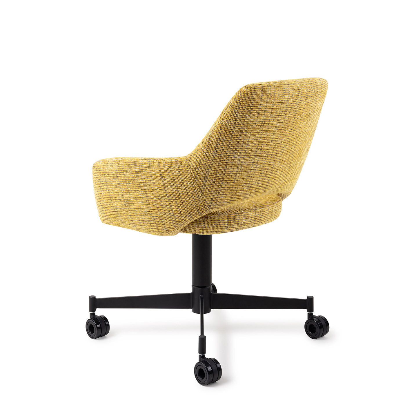Jesper Home Yanai Lemon Lines Eetkamerstoel - Caster Black - KwaliteitWonen.nl