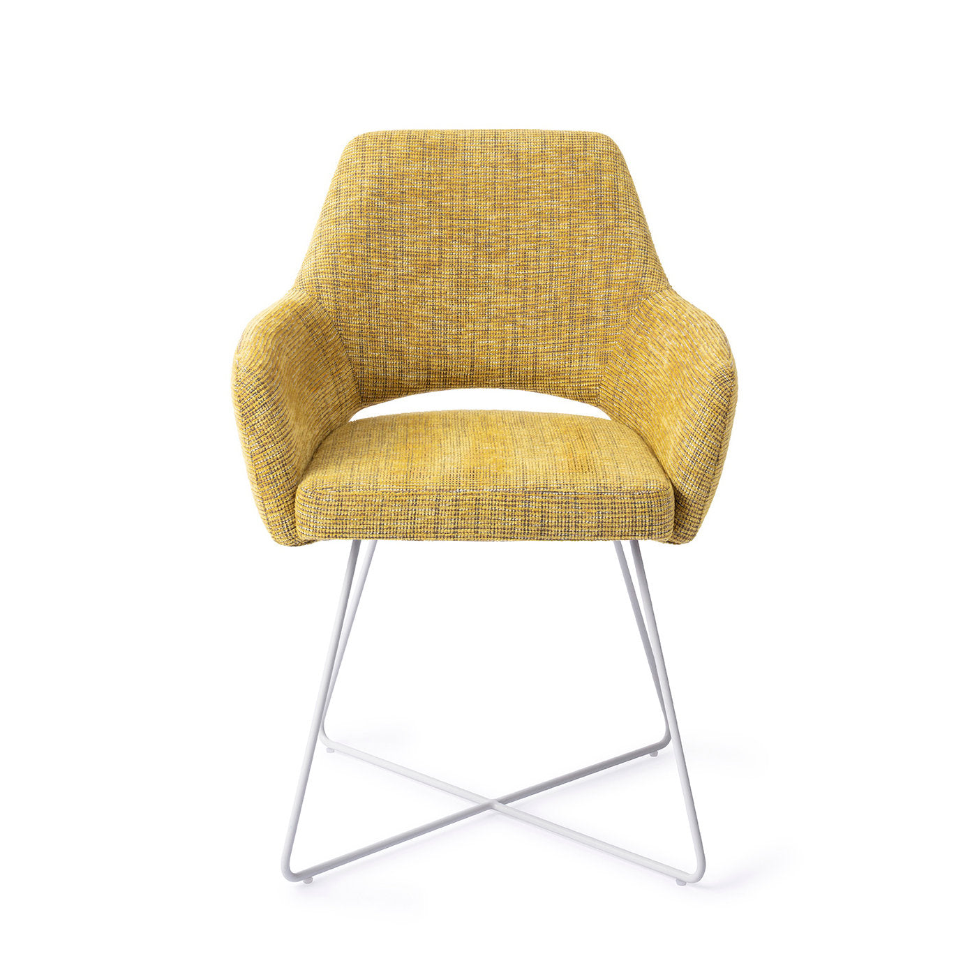 Jesper Home Yanai Lemon Lines Eetkamerstoel - Cross White - KwaliteitWonen.nl