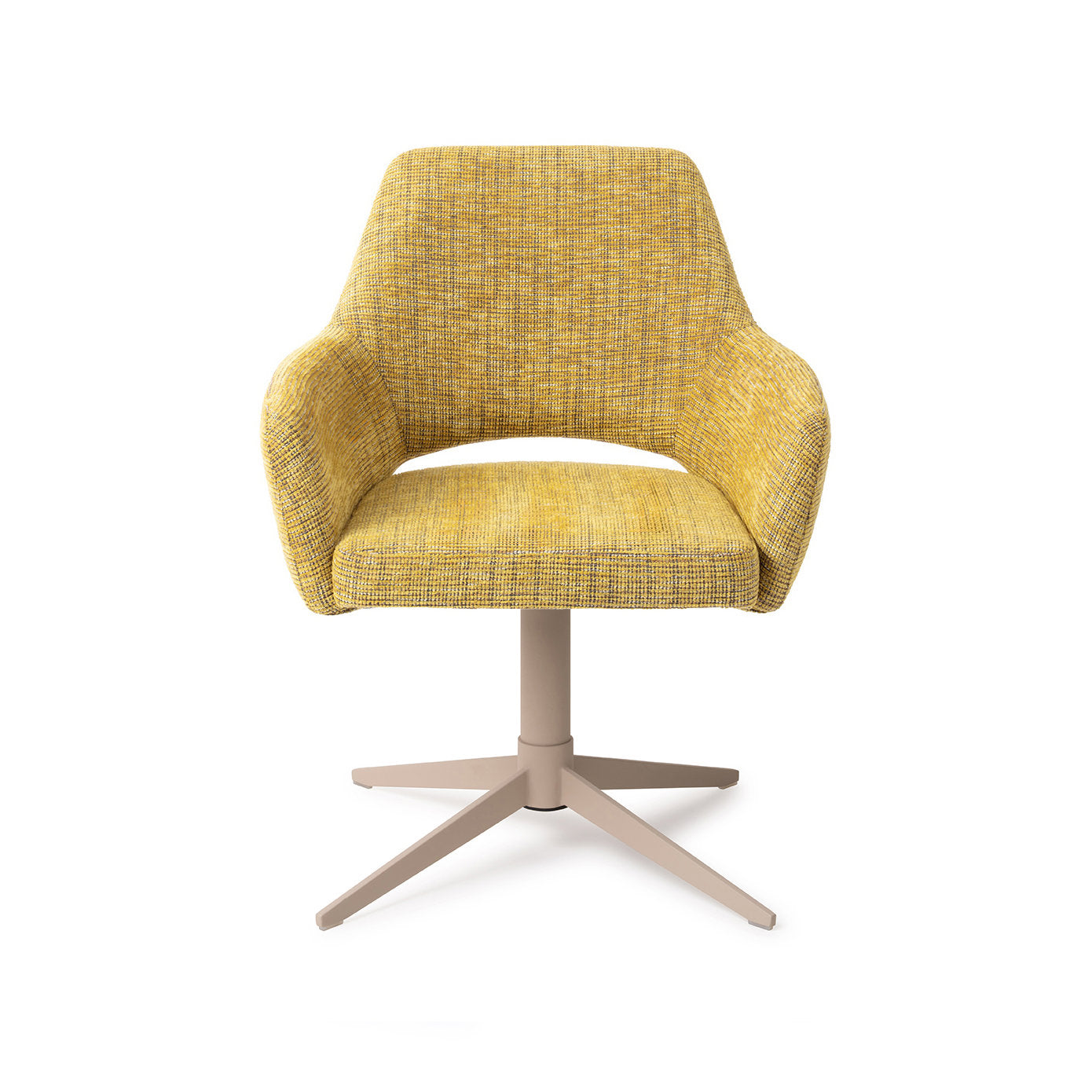Jesper Home Yanai Lemon Lines Eetkamerstoel - Quad Beige - KwaliteitWonen.nl