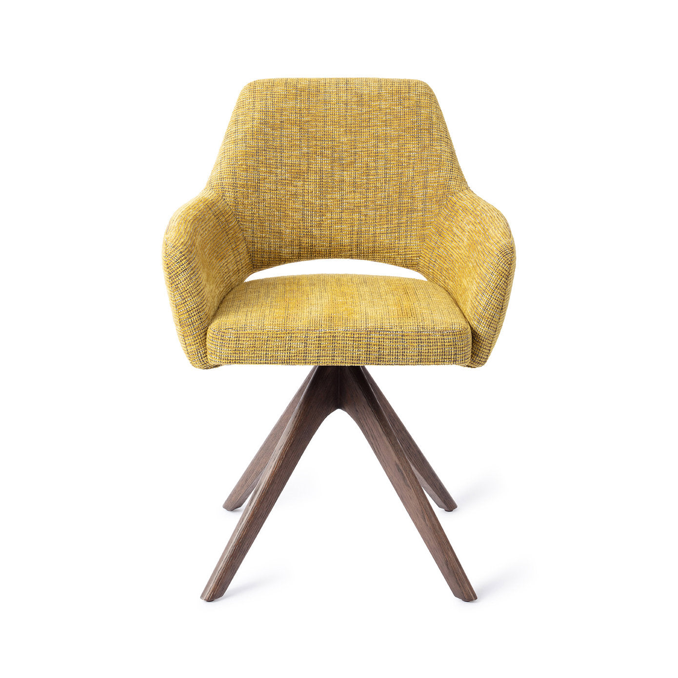 Jesper Home Yanai Lemon Lines Eetkamerstoel - Revolve Oak Walnut - KwaliteitWonen.nl