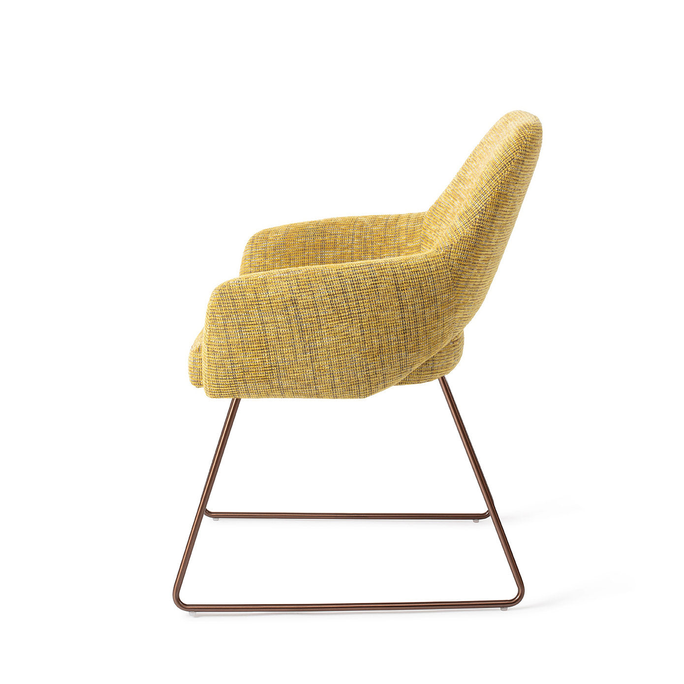 Jesper Home Yanai Lemon Lines Eetkamerstoel - Slide Rose - KwaliteitWonen.nl