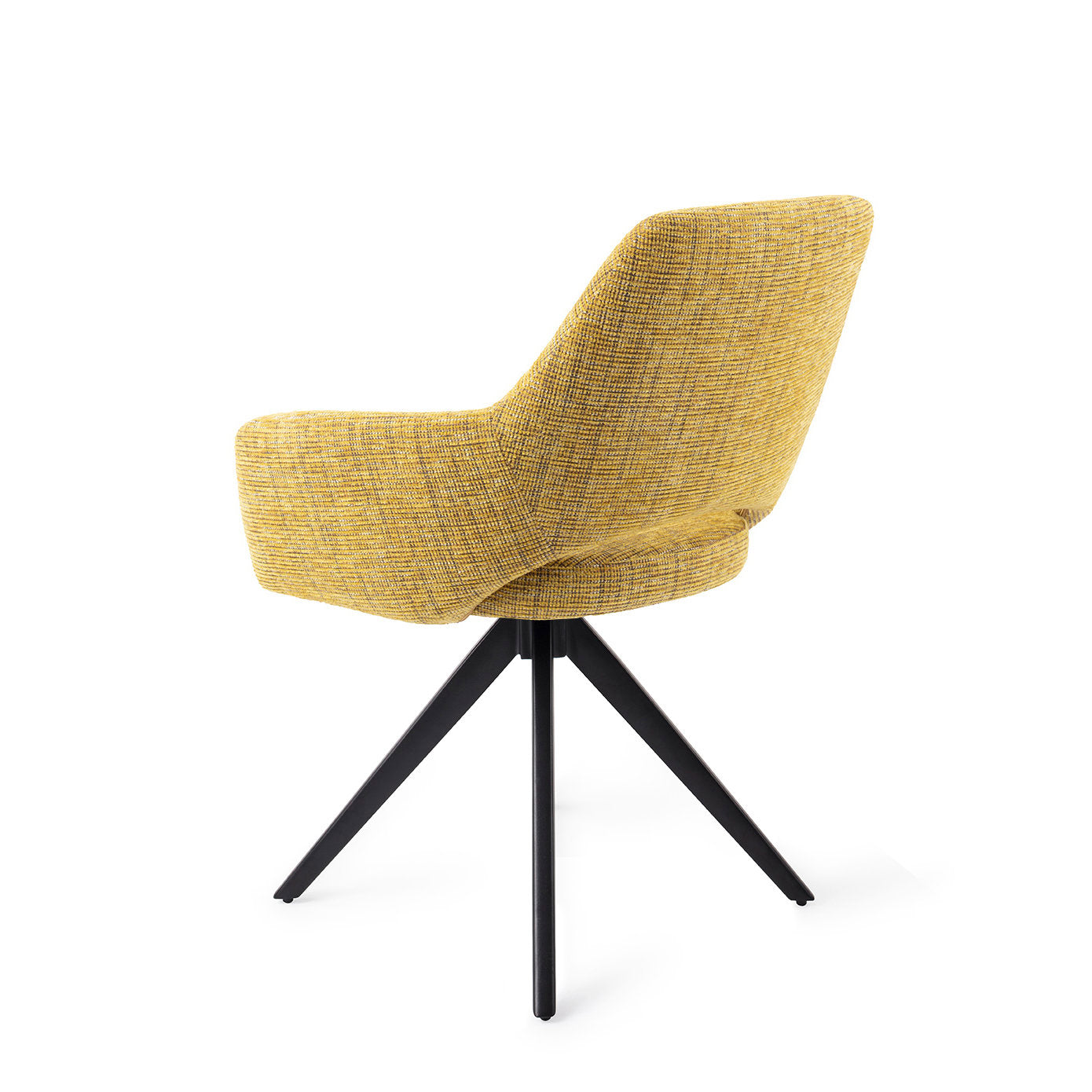 Jesper Home Yanai Lemon Lines Eetkamerstoel - Turn Black - KwaliteitWonen.nl