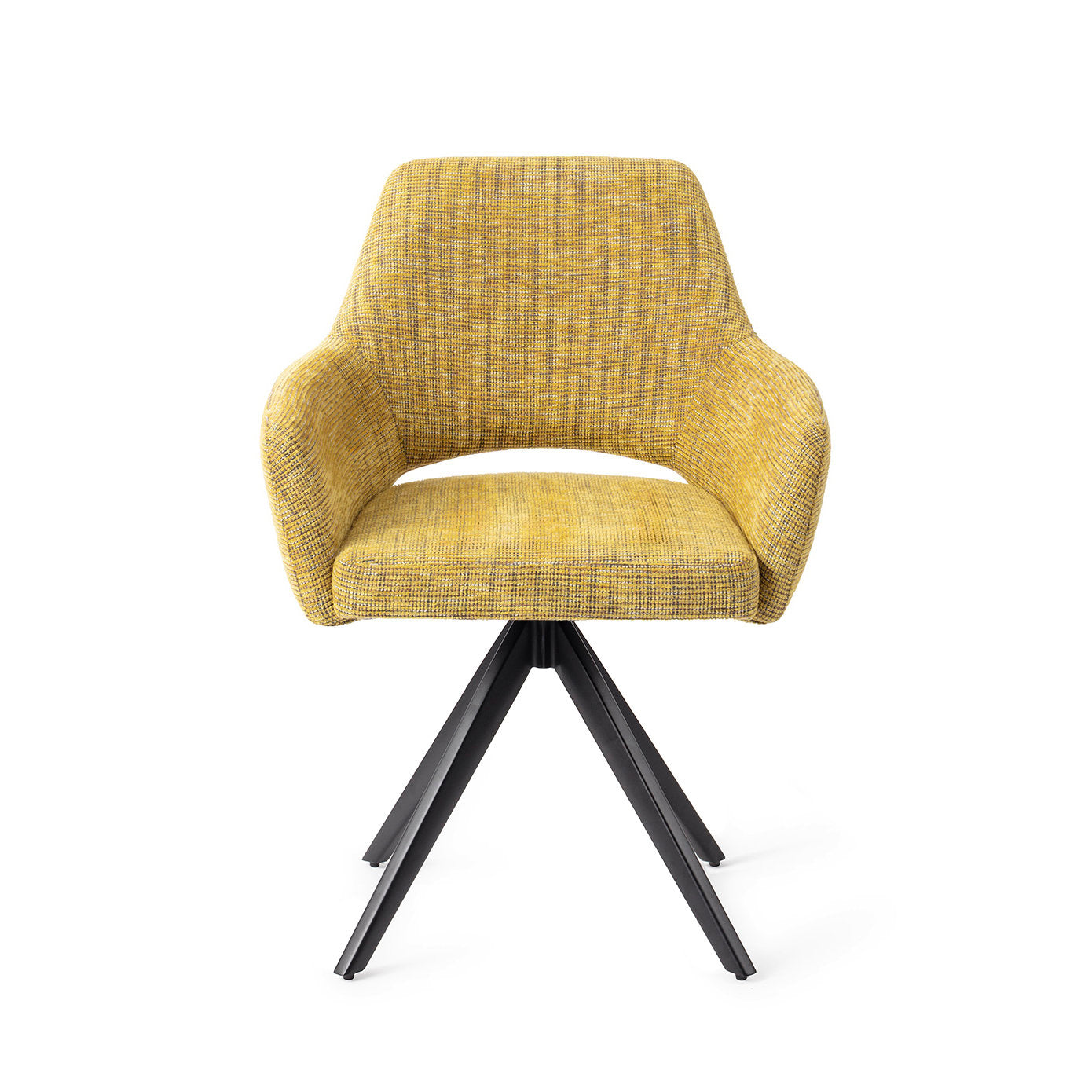 Jesper Home Yanai Lemon Lines Eetkamerstoel - Turn Black - KwaliteitWonen.nl