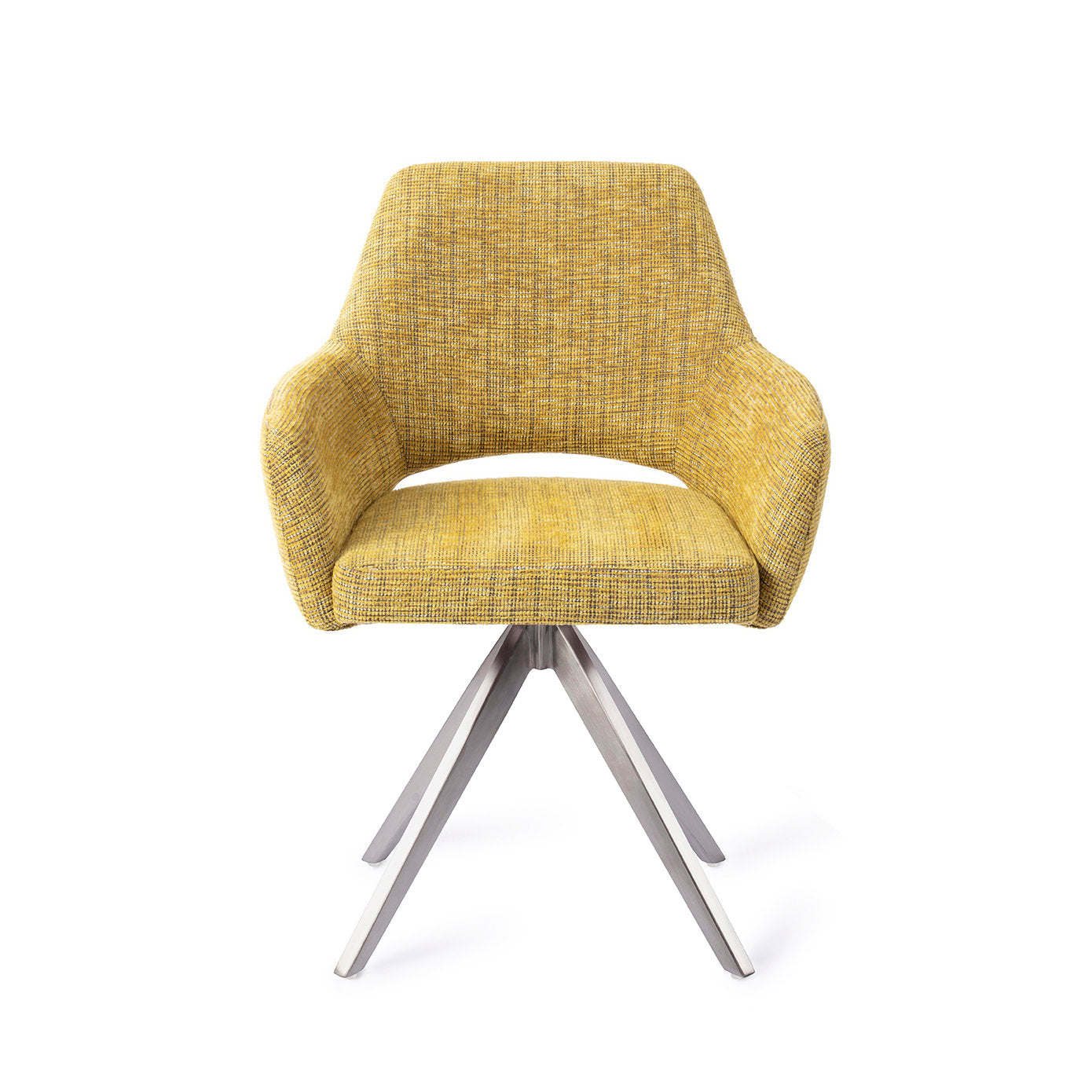 Jesper Home Yanai Lemon Lines Eetkamerstoel - Turn Steel - KwaliteitWonen.nl