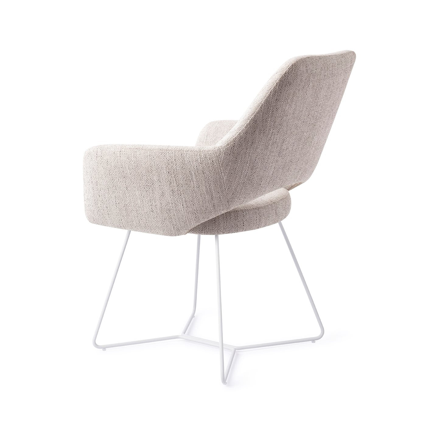 Jesper Home Yanai Pigeon Eetkamerstoel - Beehive White - KwaliteitWonen.nl
