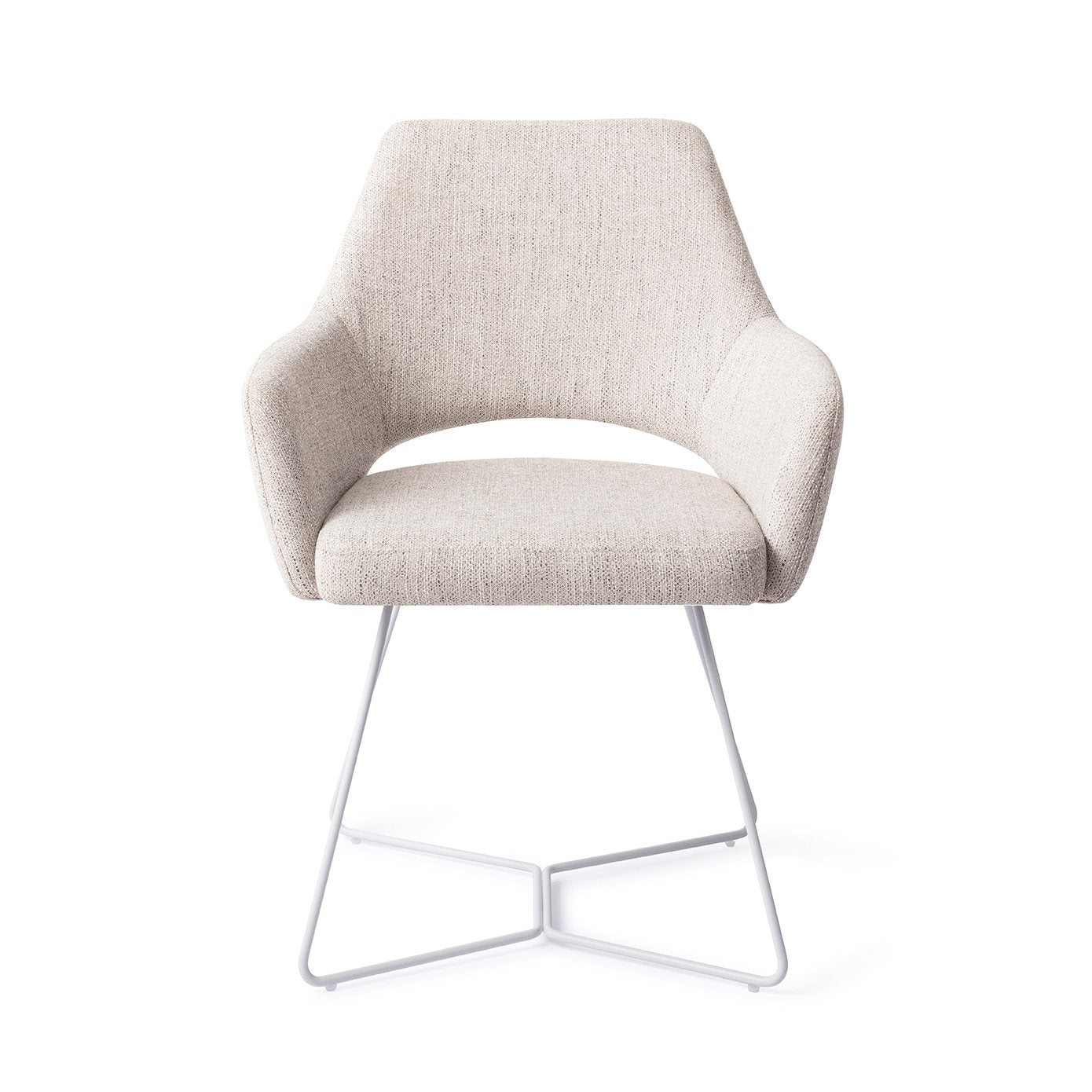 Jesper Home Yanai Pigeon Eetkamerstoel - Beehive White - KwaliteitWonen.nl