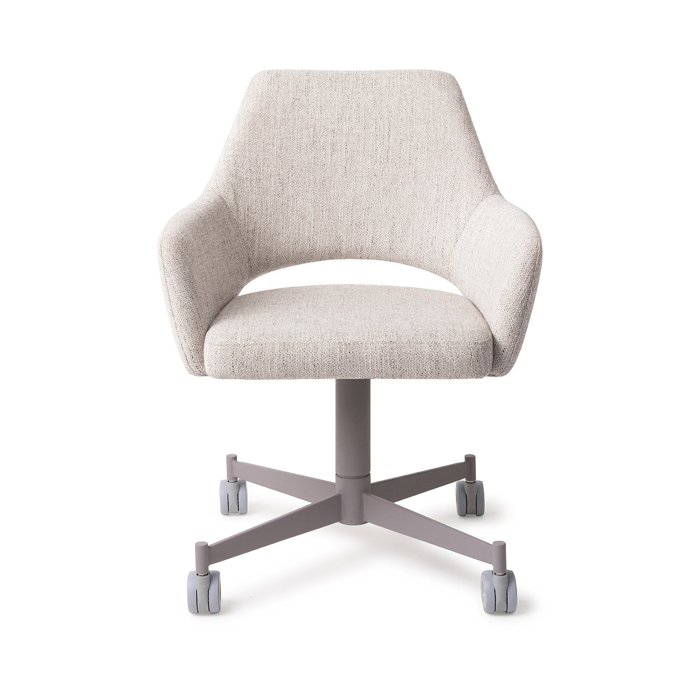 Jesper Home Yanai Pigeon Eetkamerstoel - Caster Grey - KwaliteitWonen.nl